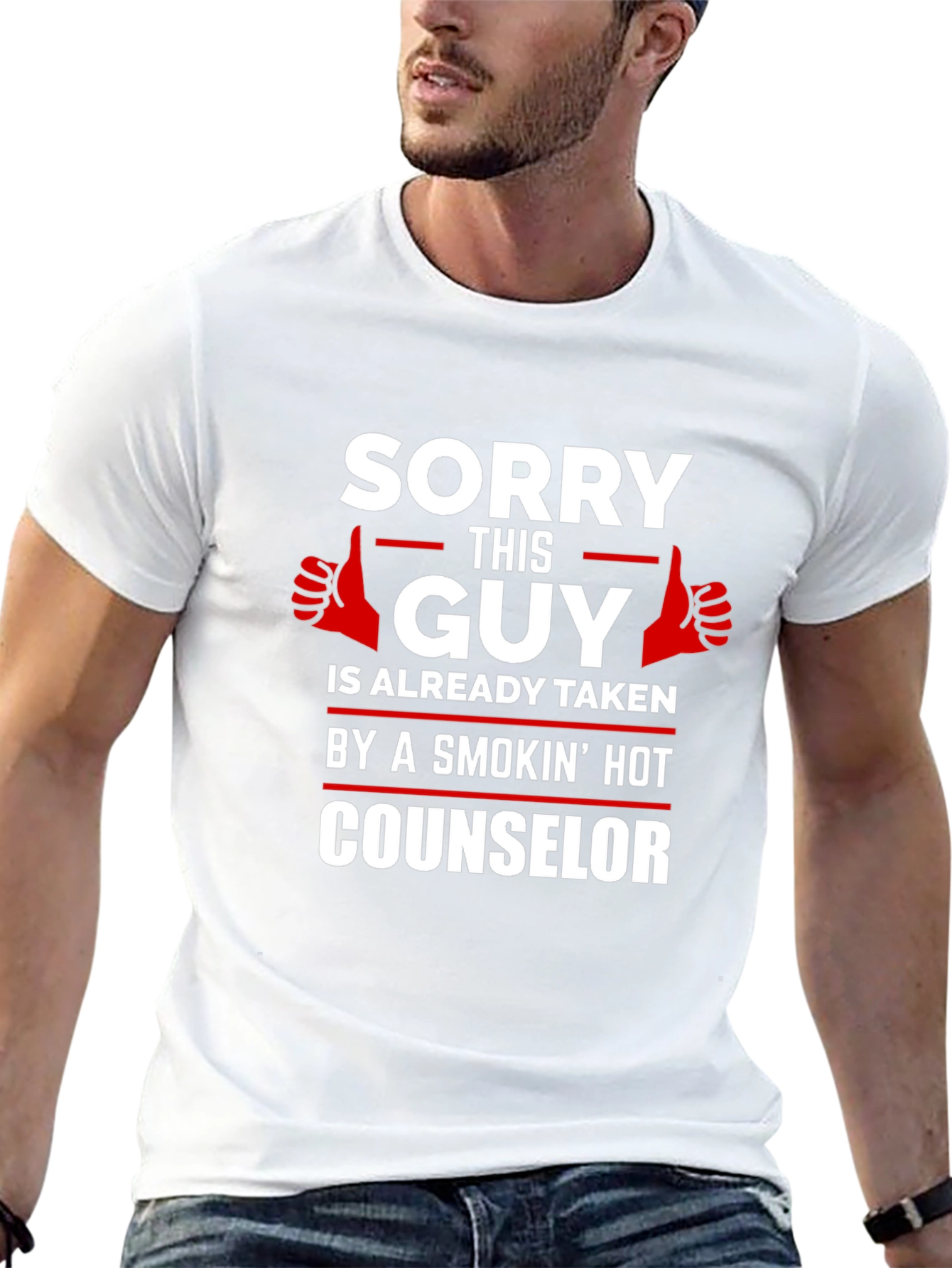 Sorry This Guy Is Taken Counselor T-Shirt