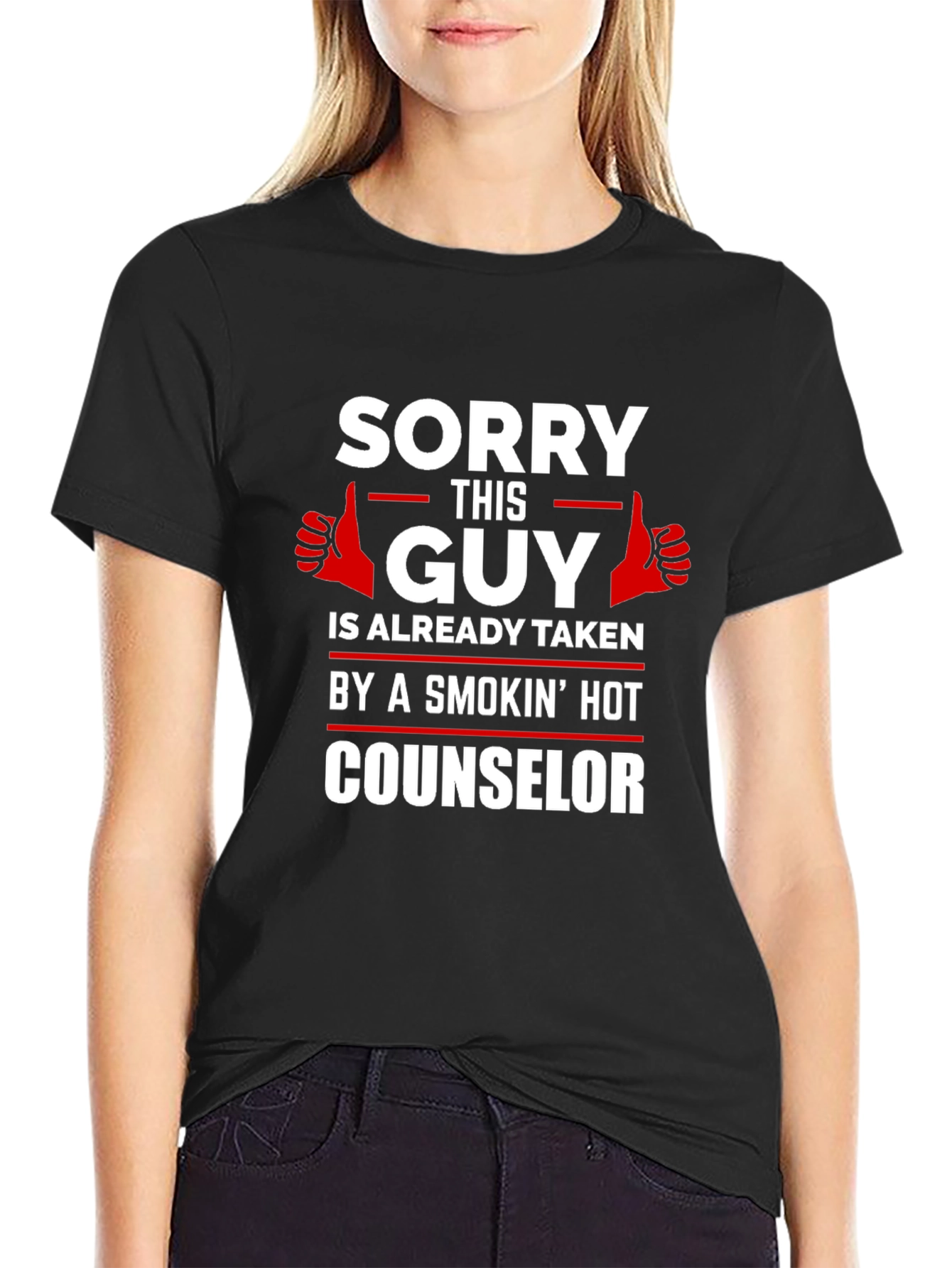 Sorry This Guy Is Taken Counselor T-Shirt
