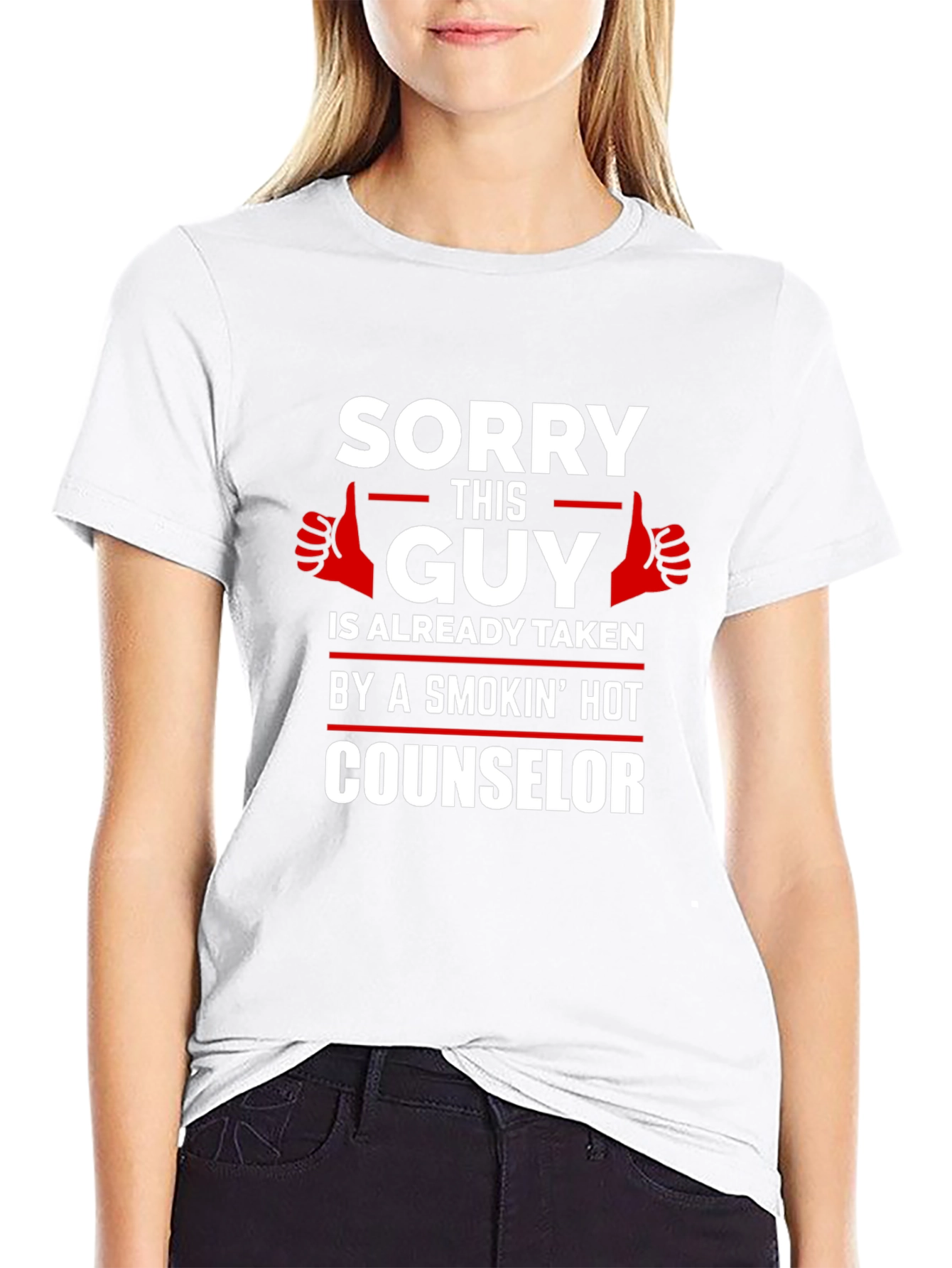 Sorry This Guy Is Taken Counselor T-Shirt
