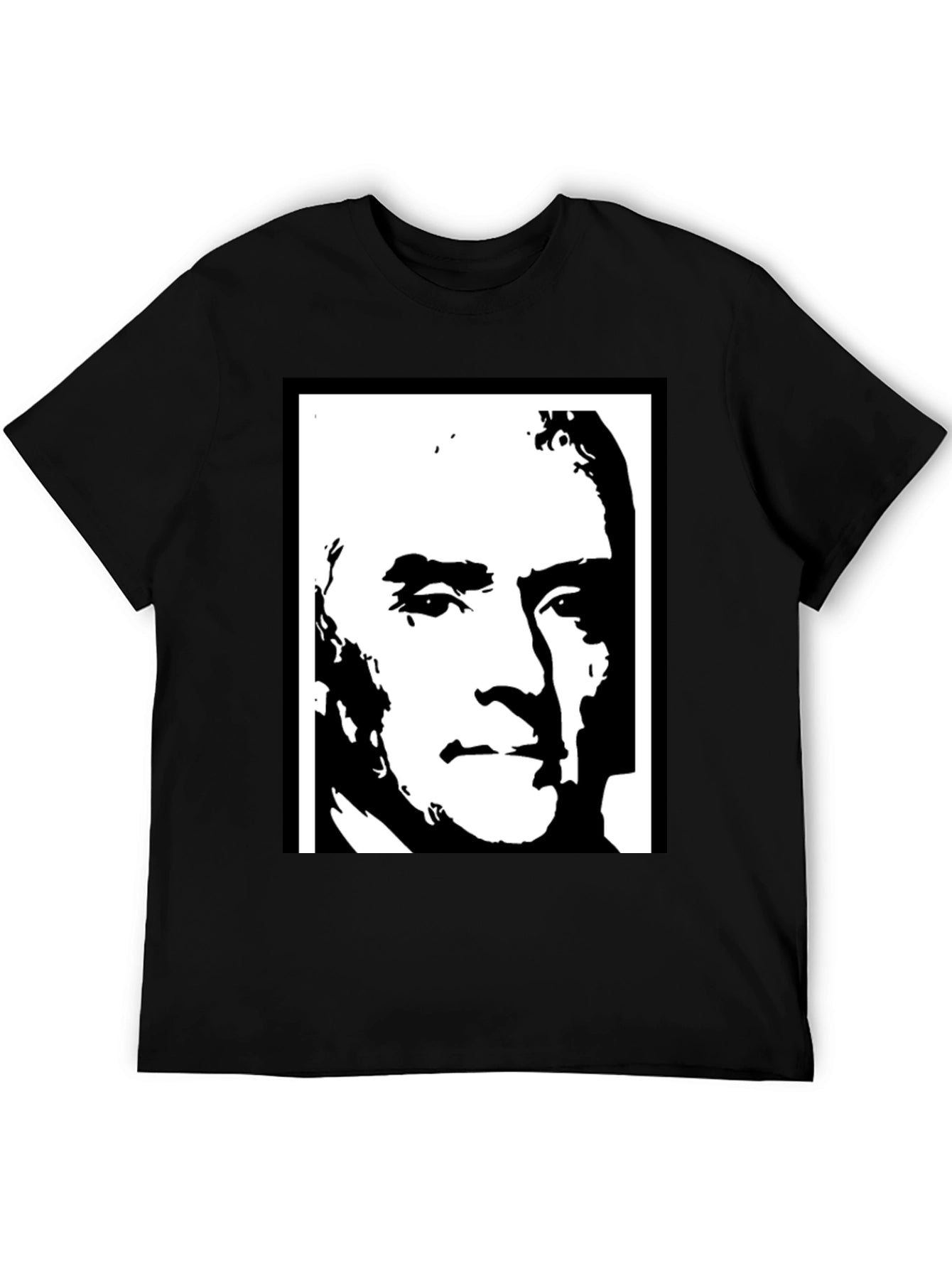 Bold Graphic Tee - Monochrome Portrait Design