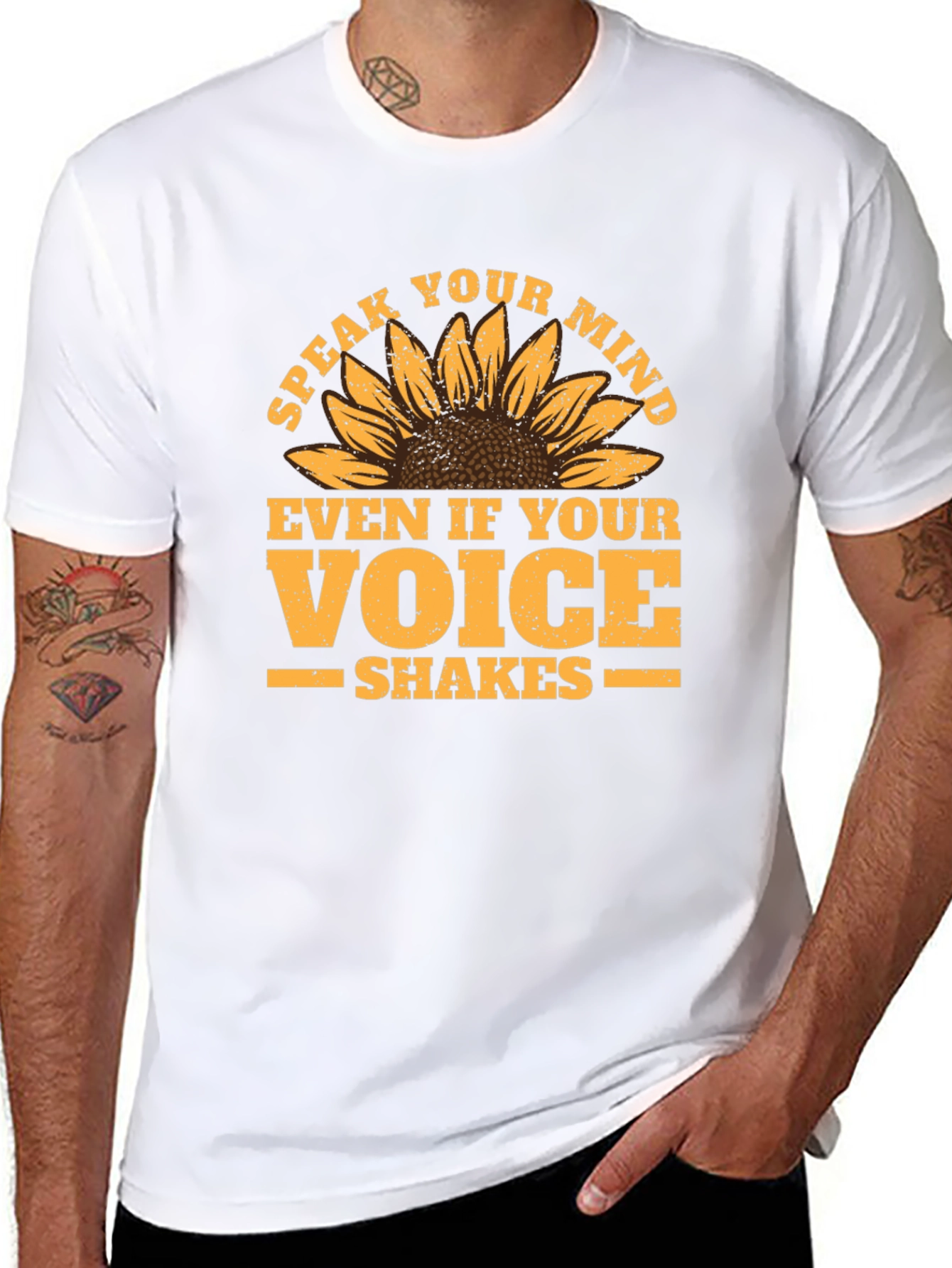 Speak Your Mind T-Shirt - Sunflower Graphic Tee