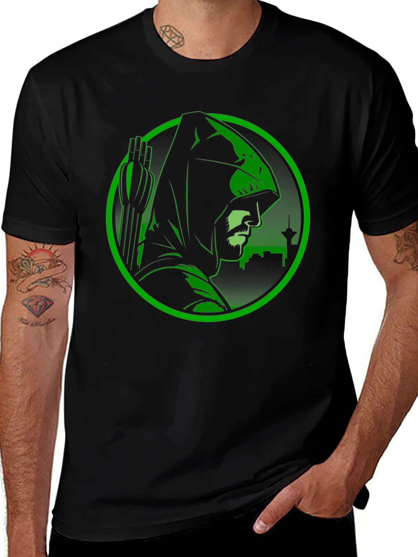 Green Arrow T-Shirt - Superhero Tee
