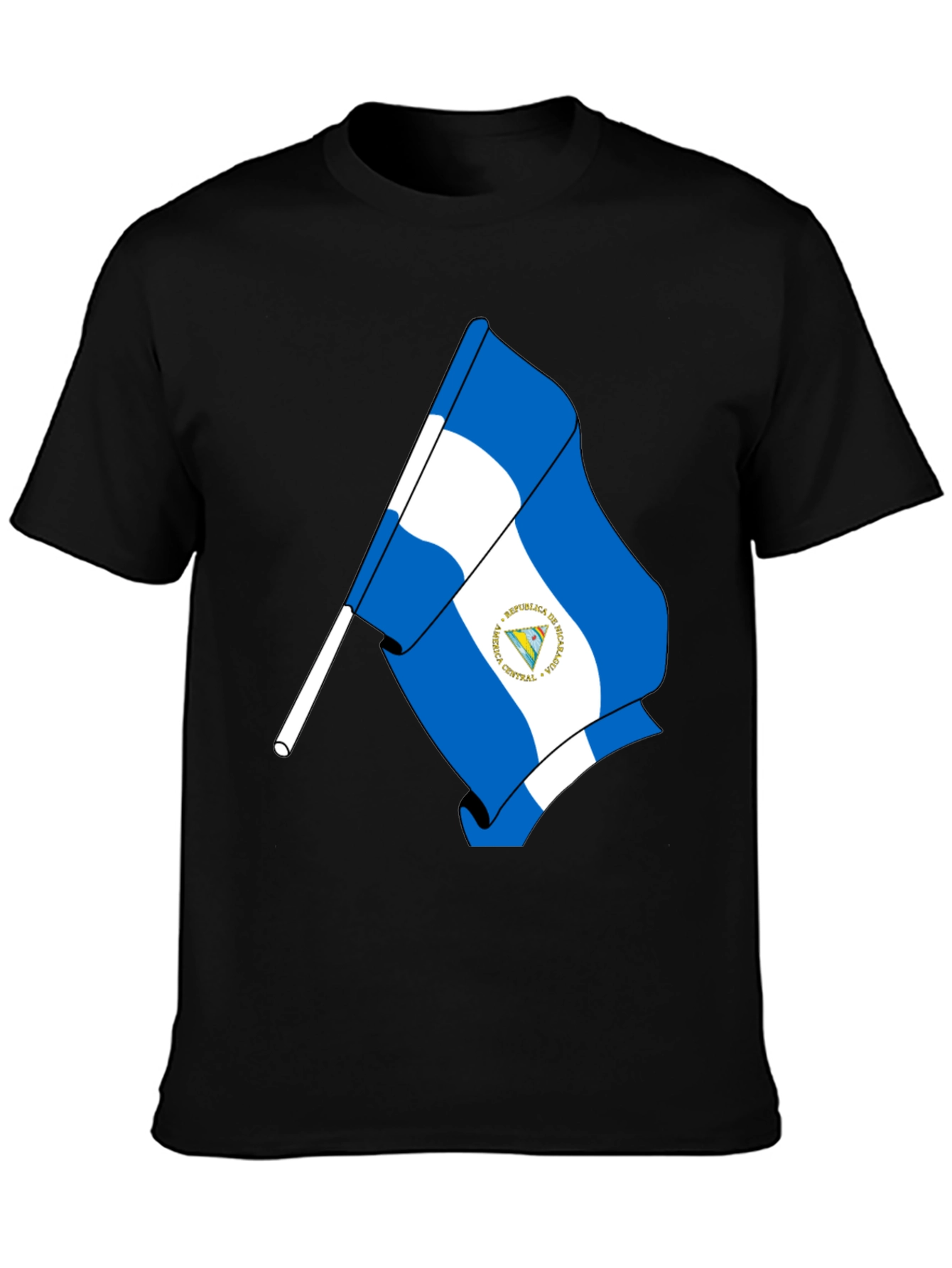Nicaragua Flag Graphic T-Shirt