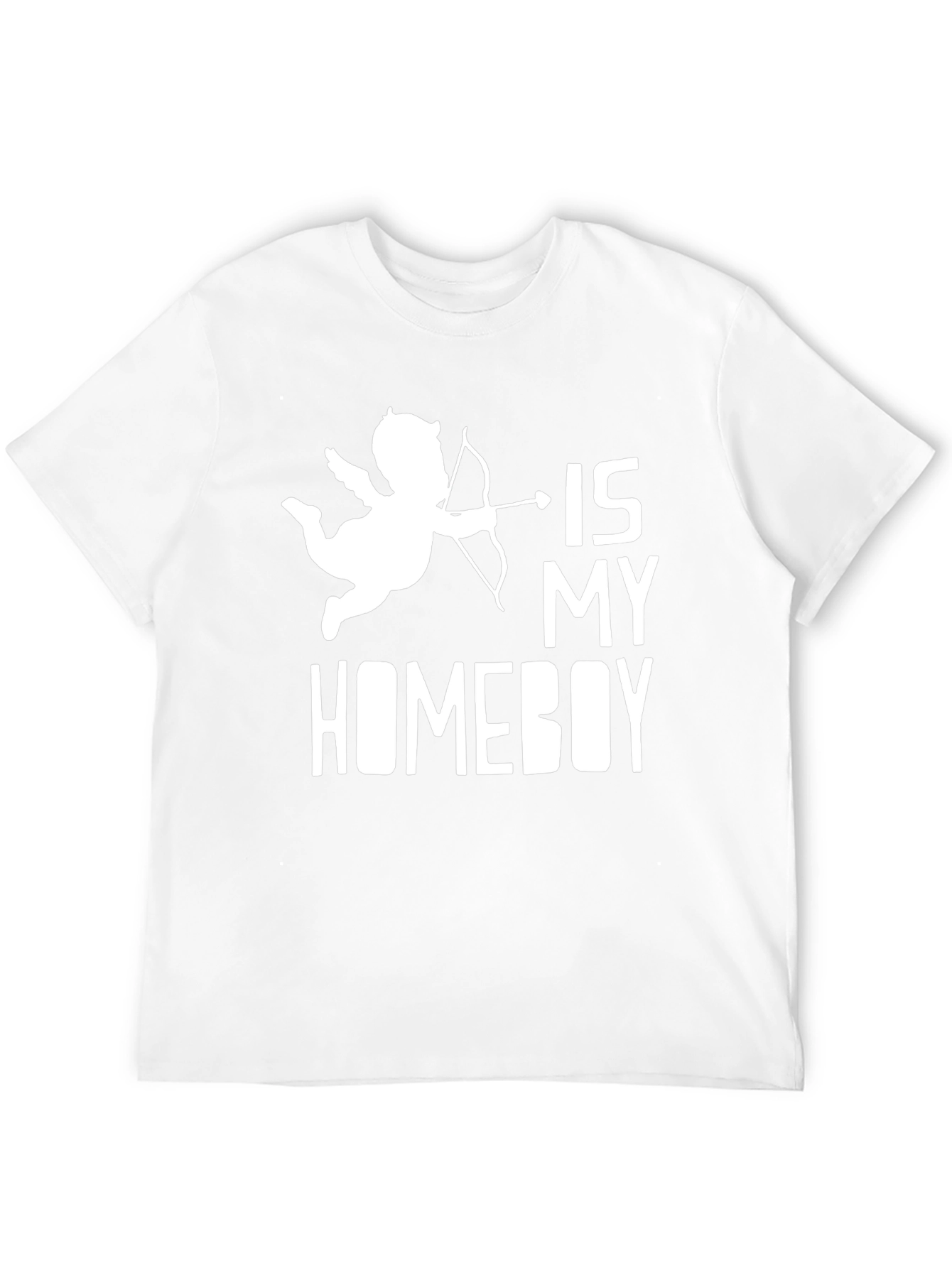 Cupid Is My Homeboy Black Graphic Tee