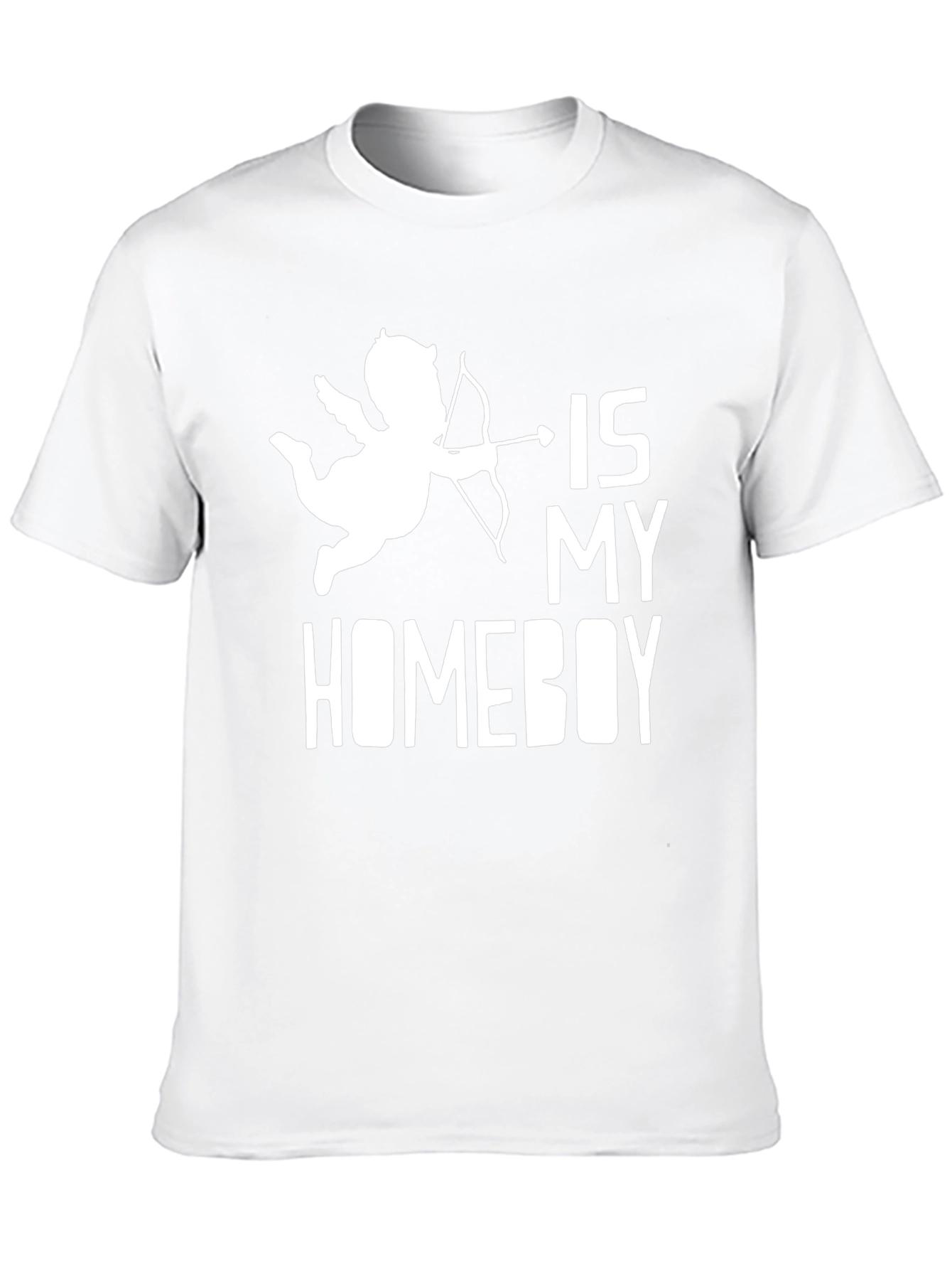 Cupid Is My Homeboy Black Graphic Tee