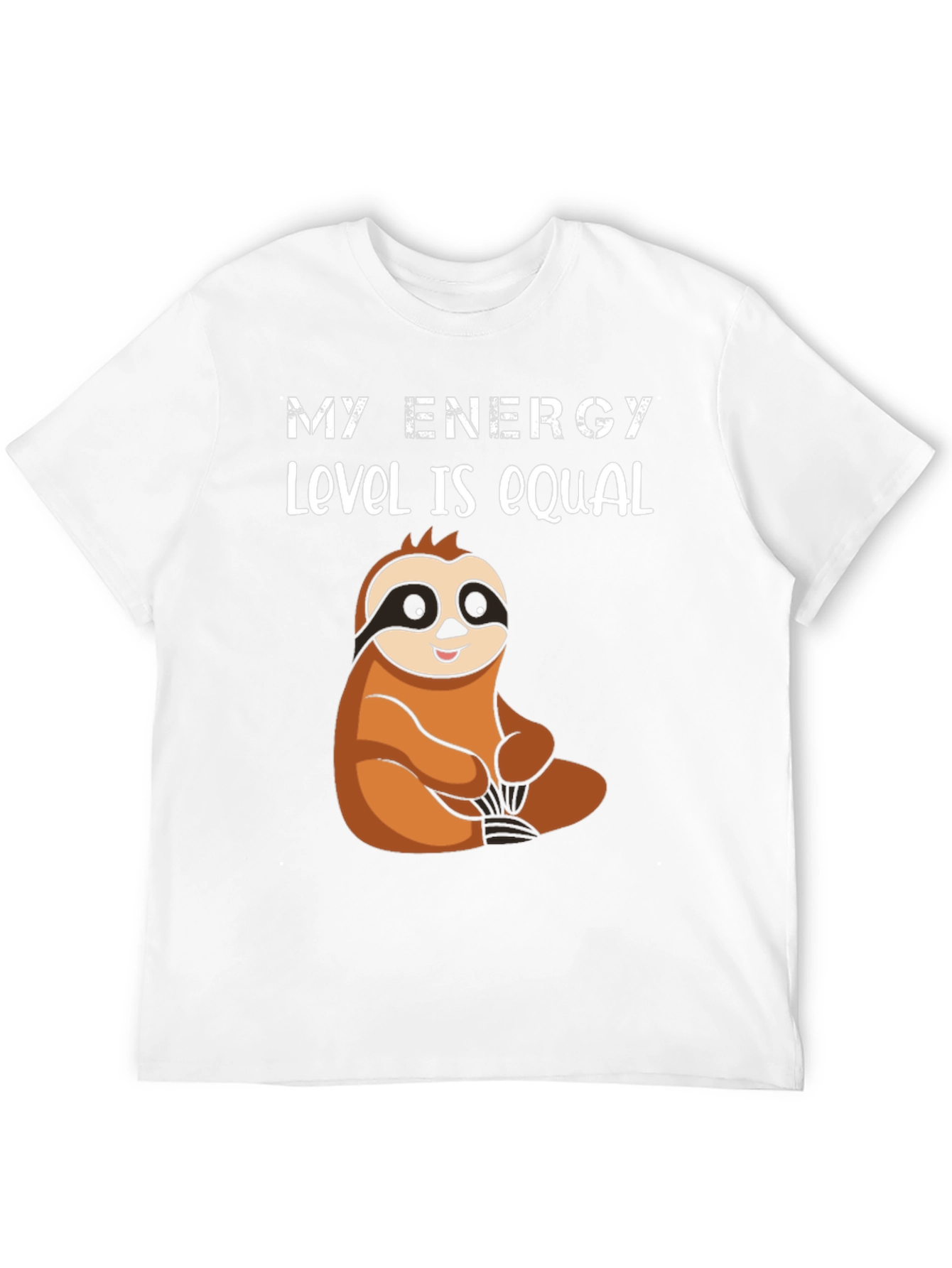 My Energy Level is Equal Sloth Graphic Tee