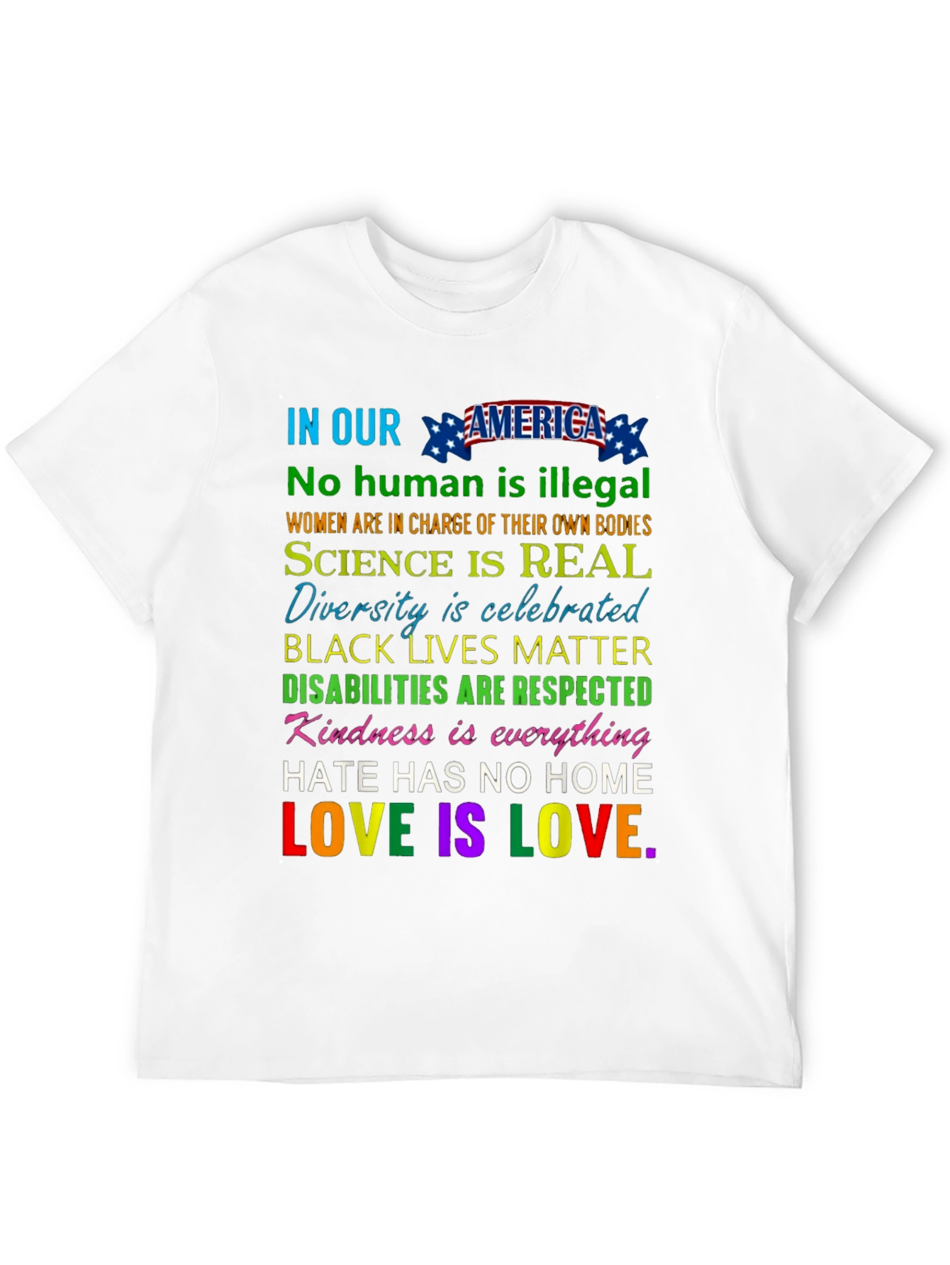 In Our America T-Shirt - Equality & Love
