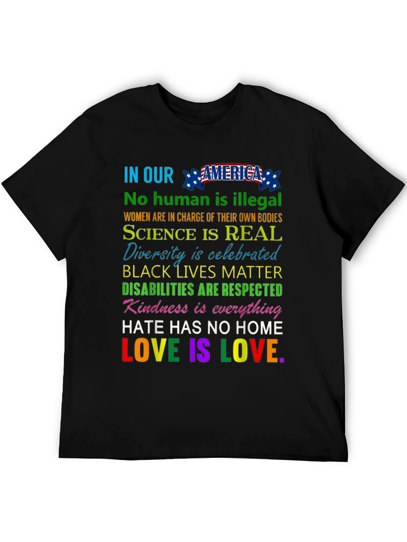 In Our America T-Shirt - Equality & Love