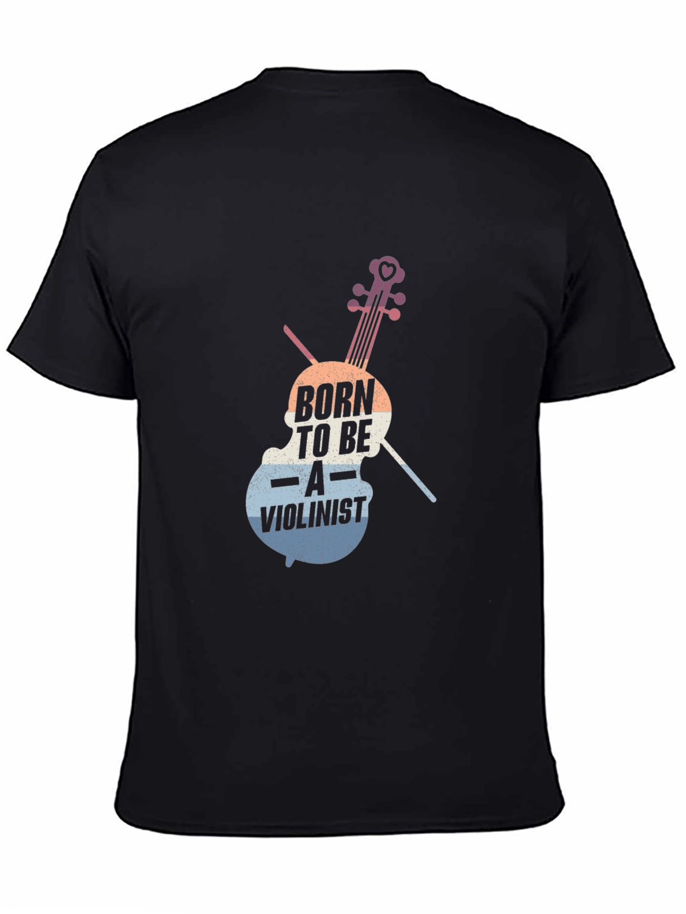 Born to Be A Violinist Black T-Shirt