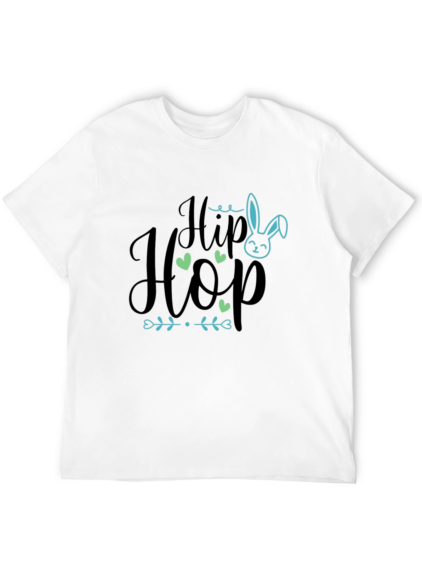 Hip Hop Easter Bunny Graphic Tee - Black