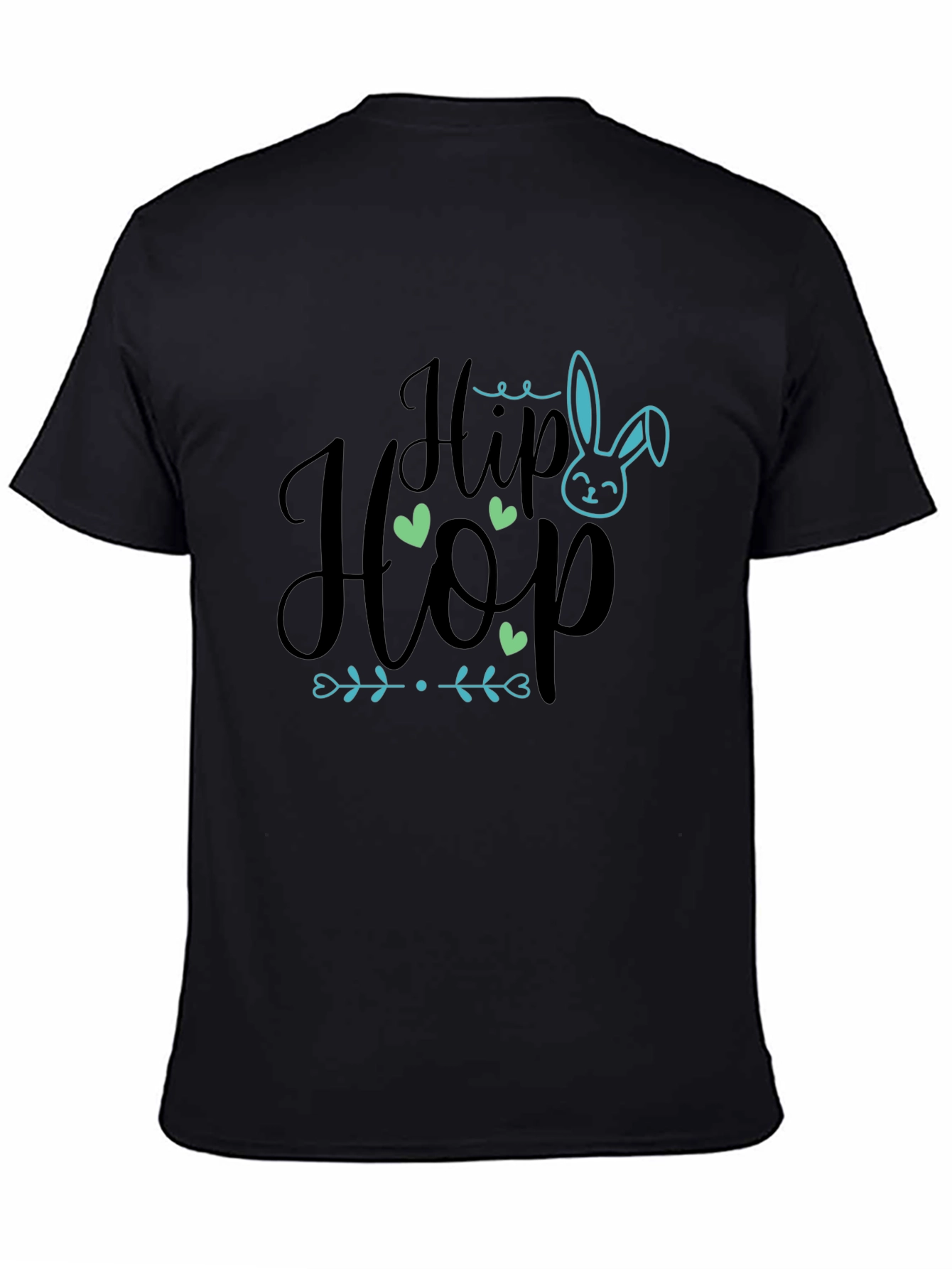 Hip Hop Easter Bunny Graphic Tee - Black