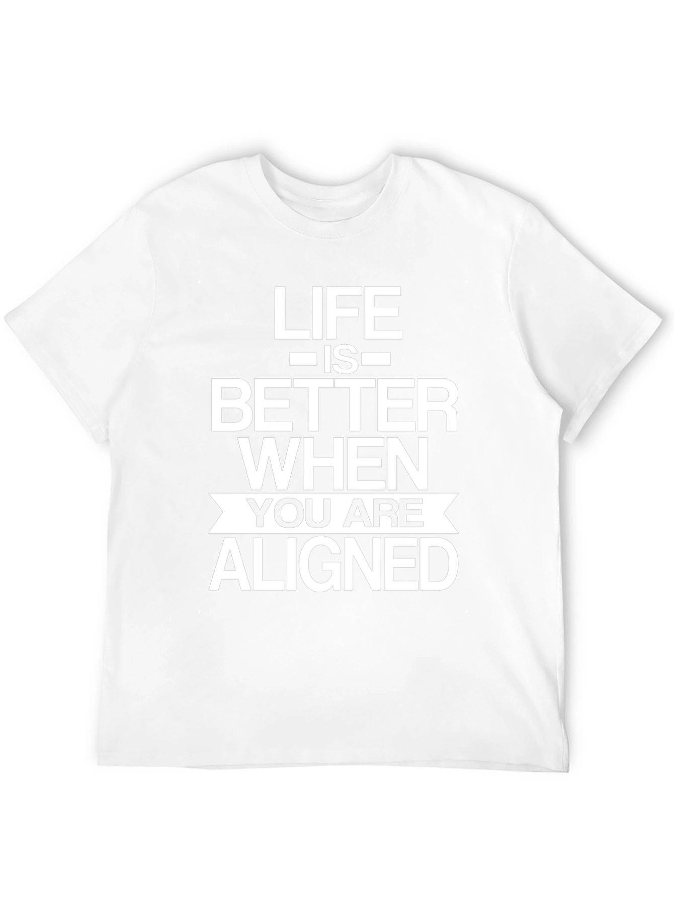 Life is Better Aligned Black T-Shirt