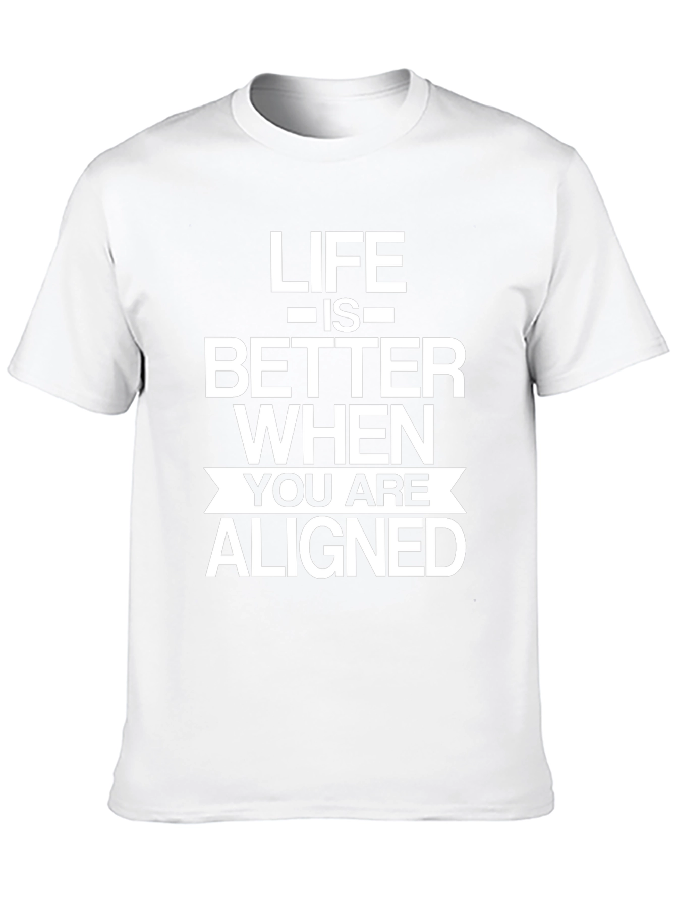 Life is Better Aligned Black T-Shirt