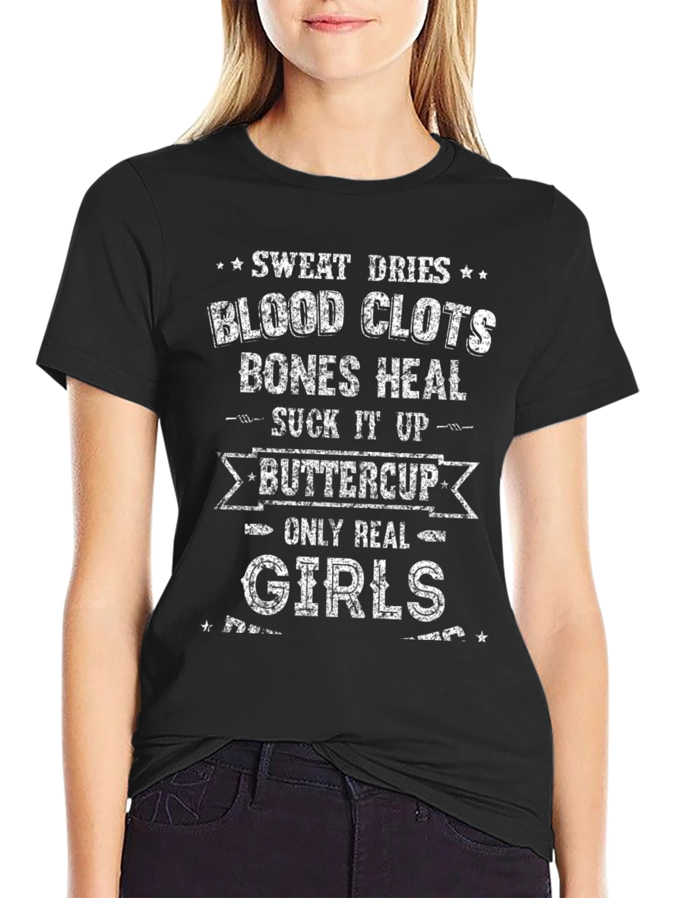Sweat Dries Blood Clots Graphic Tee