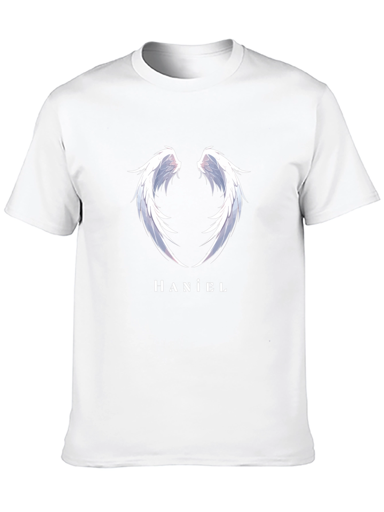 Haniel Wings Black T-Shirt - Angelic Design
