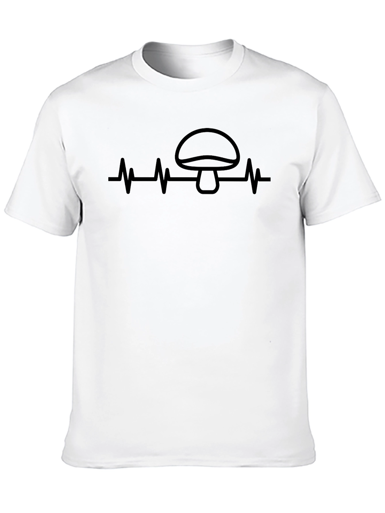 Mushroom Heartbeat T-Shirt - Funny Fungi Lover Tee