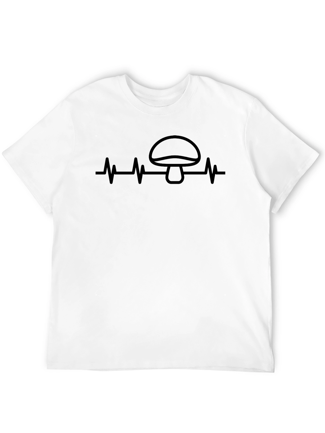 Mushroom Heartbeat T-Shirt - Funny Fungi Lover Tee