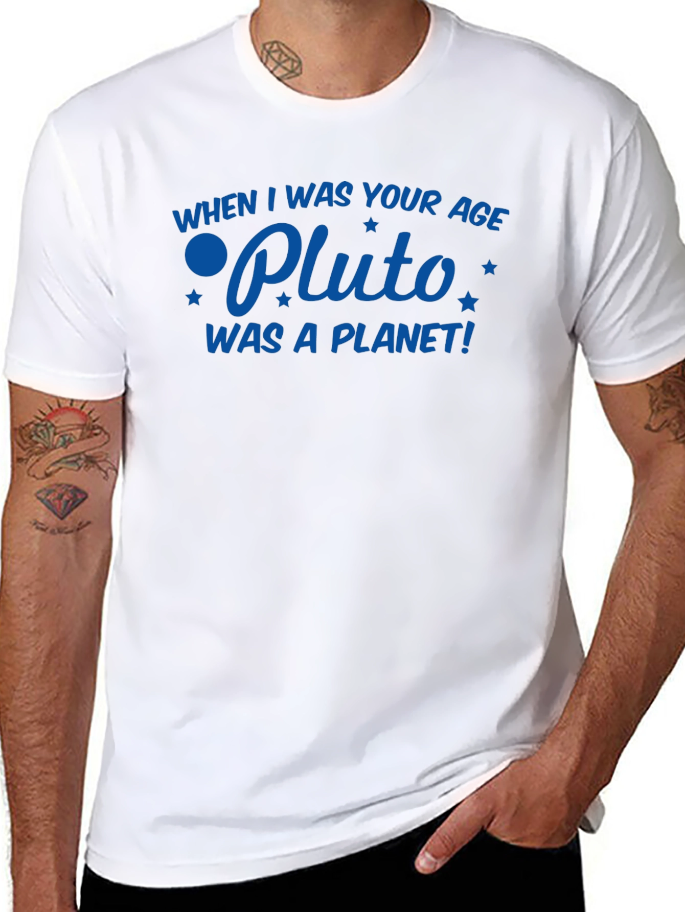 Pluto Was a Planet T-Shirt Nostalgic Astronomy Tee