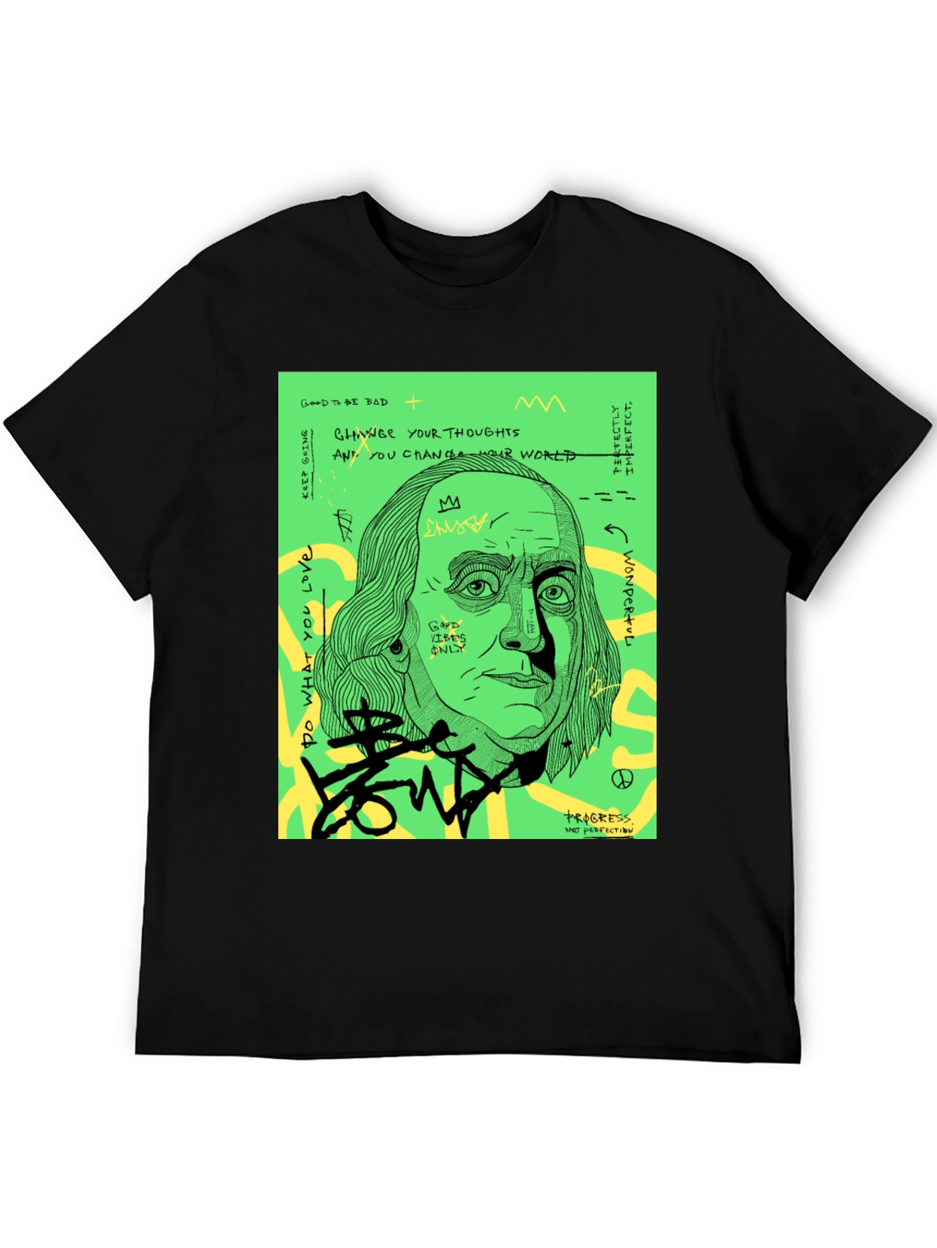Edgy Benjamin Franklin Graphic Tee