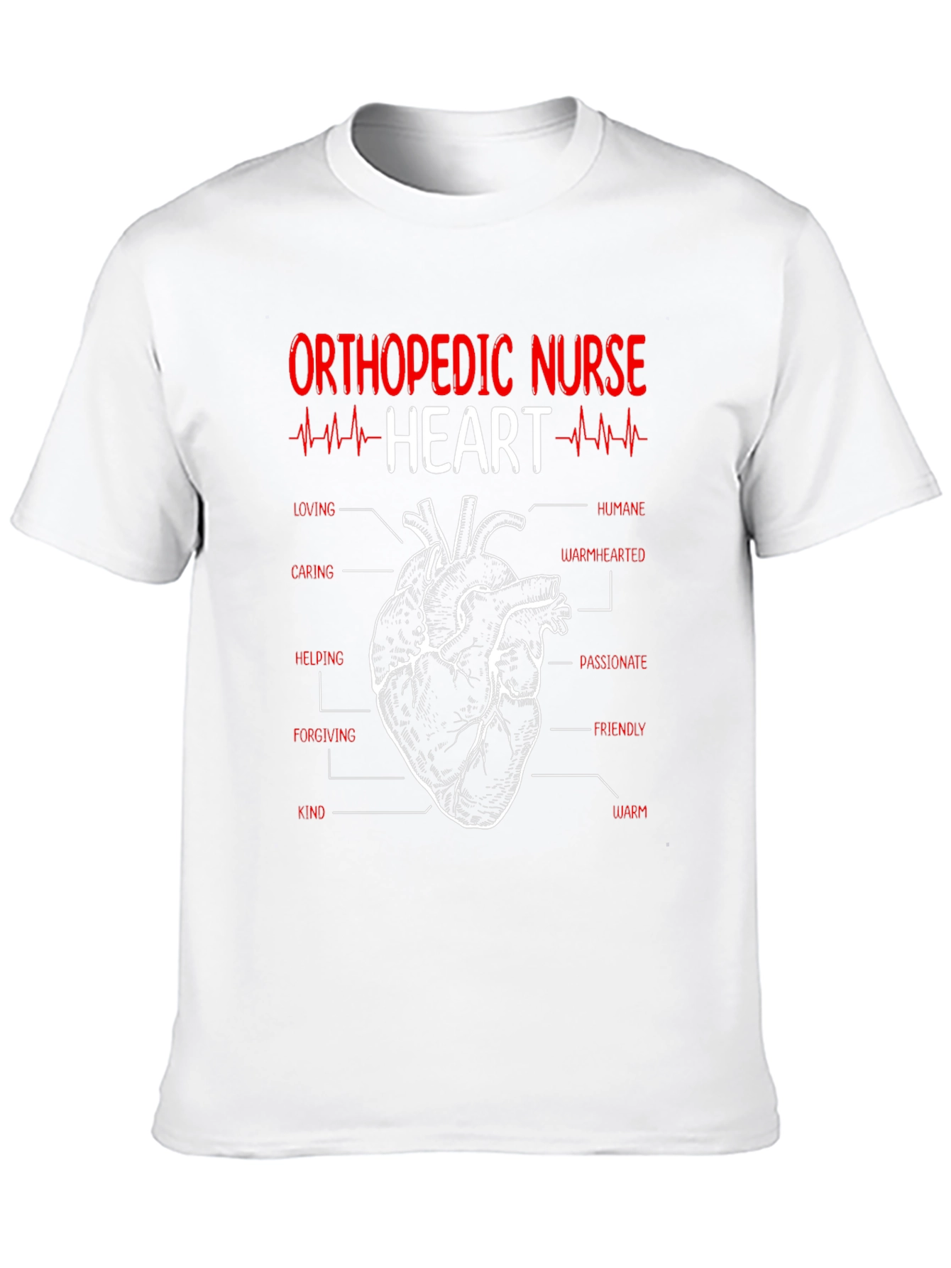 Orthopedic Nurse Heart T-Shirt
