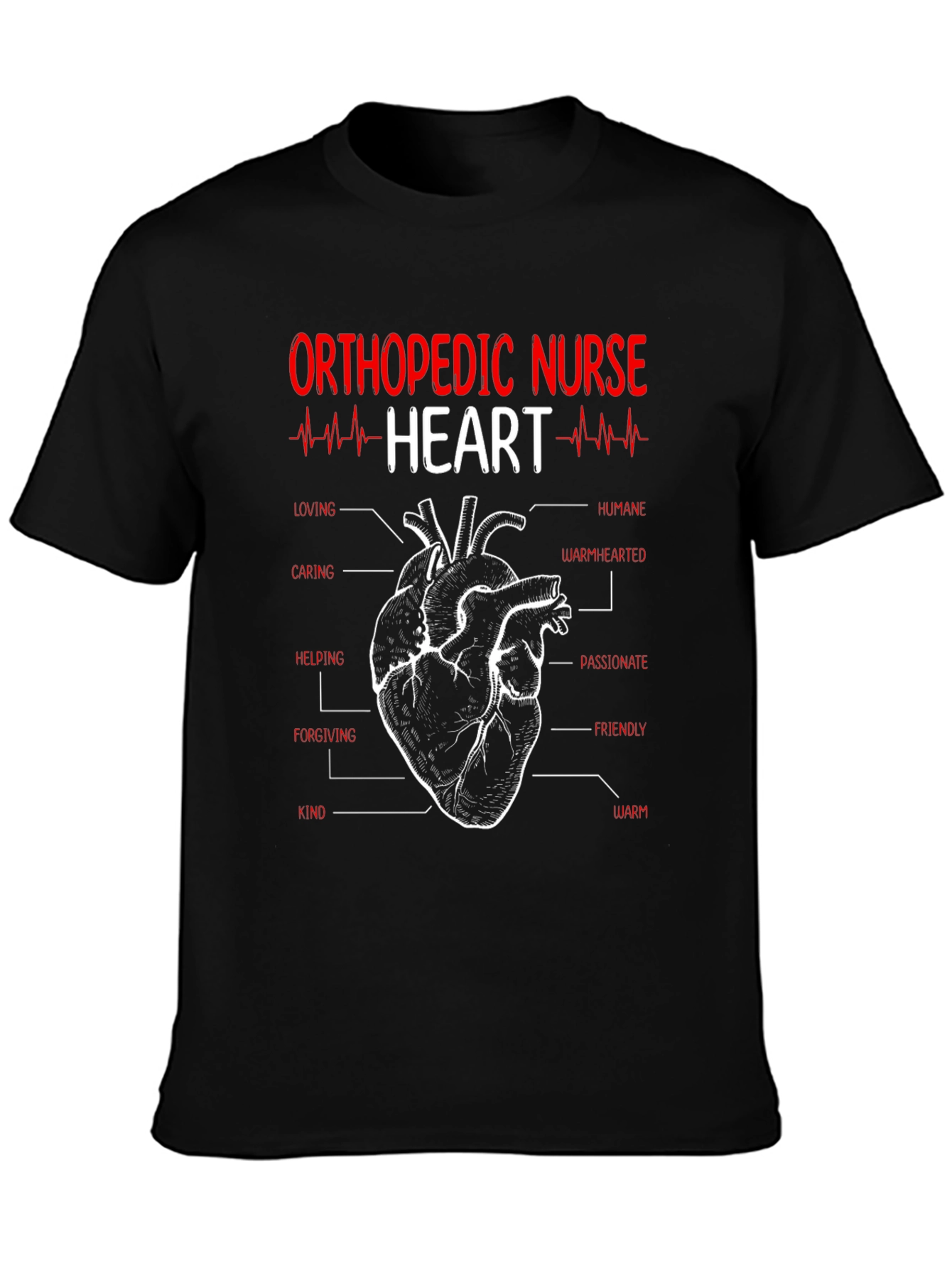 Orthopedic Nurse Heart T-Shirt
