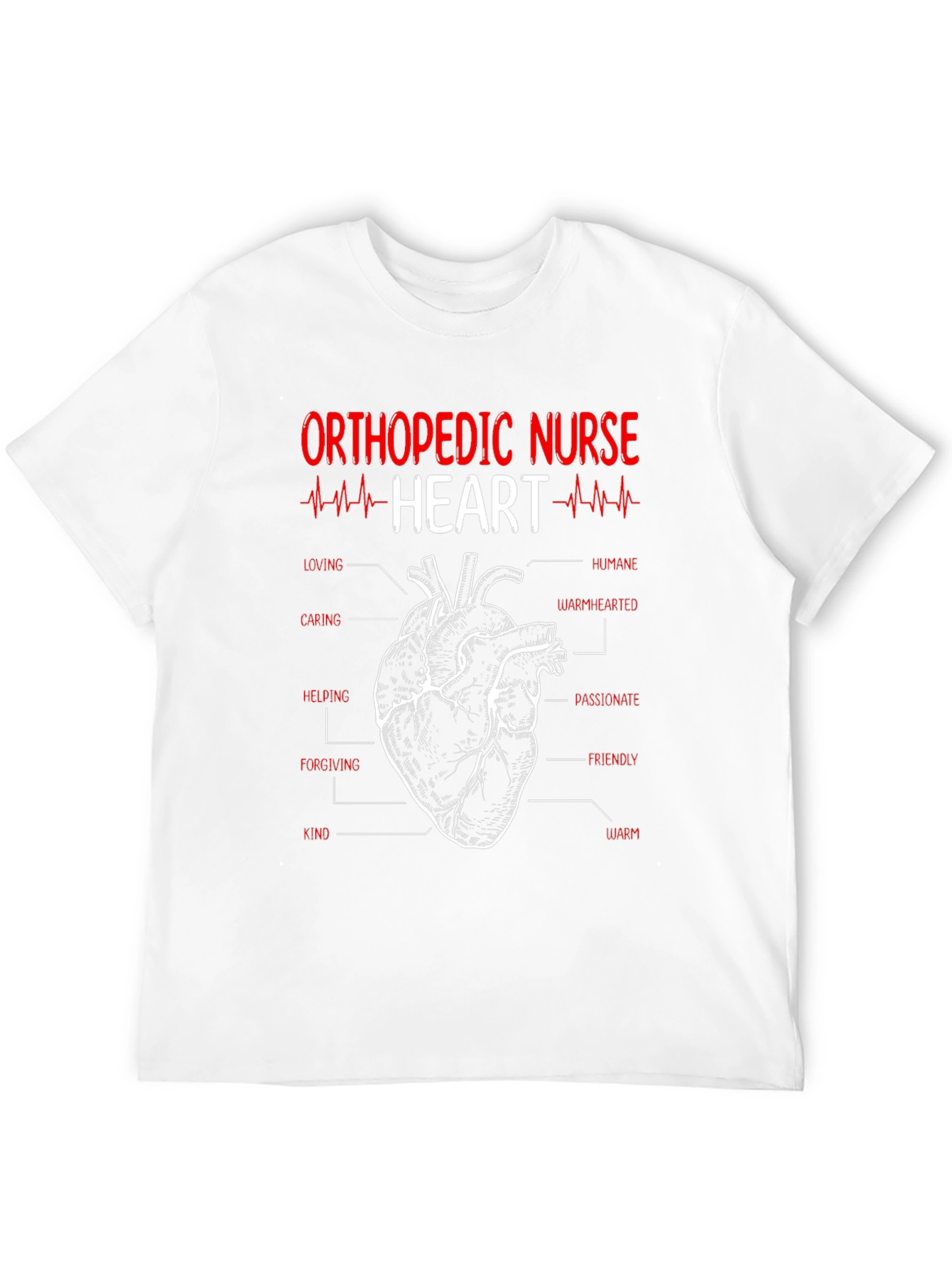 Orthopedic Nurse Heart T-Shirt