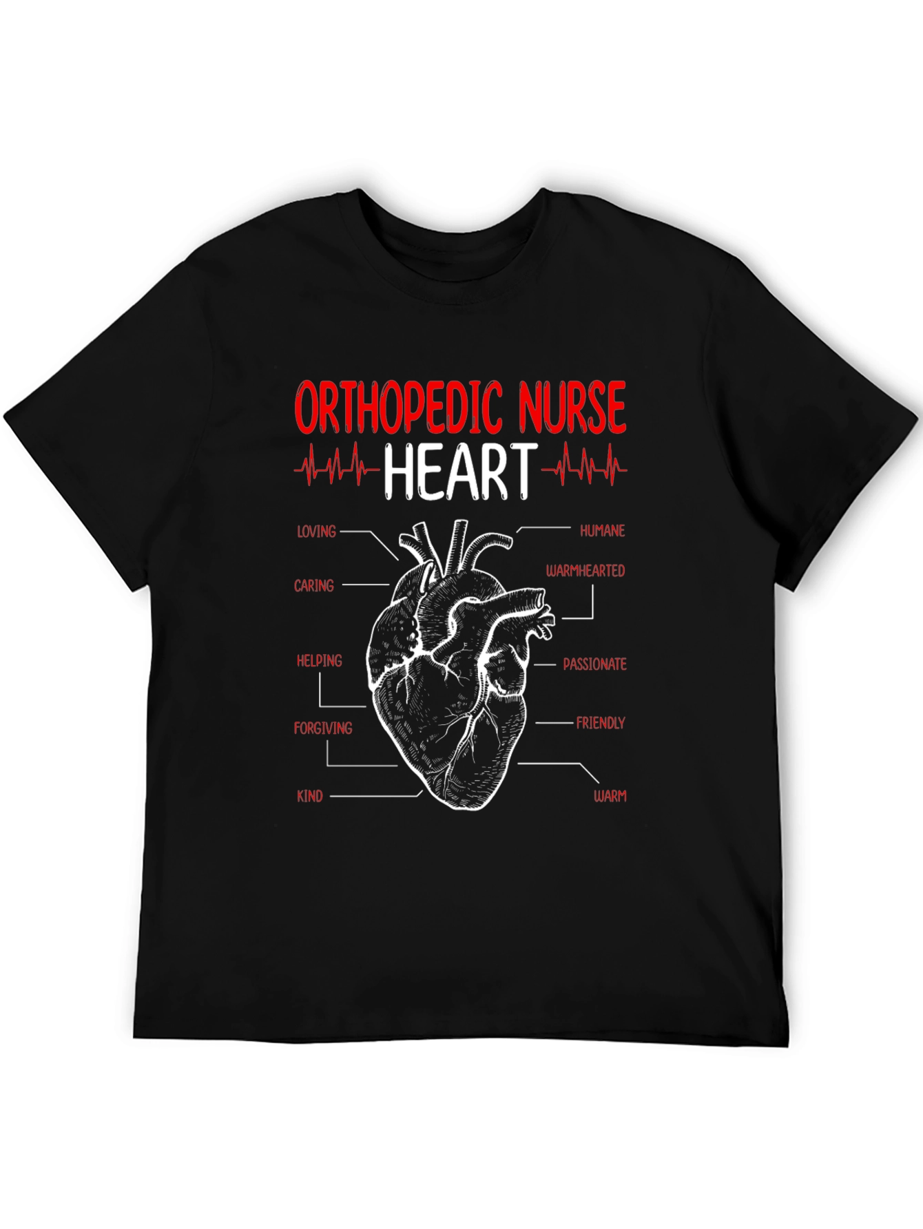 Orthopedic Nurse Heart T-Shirt