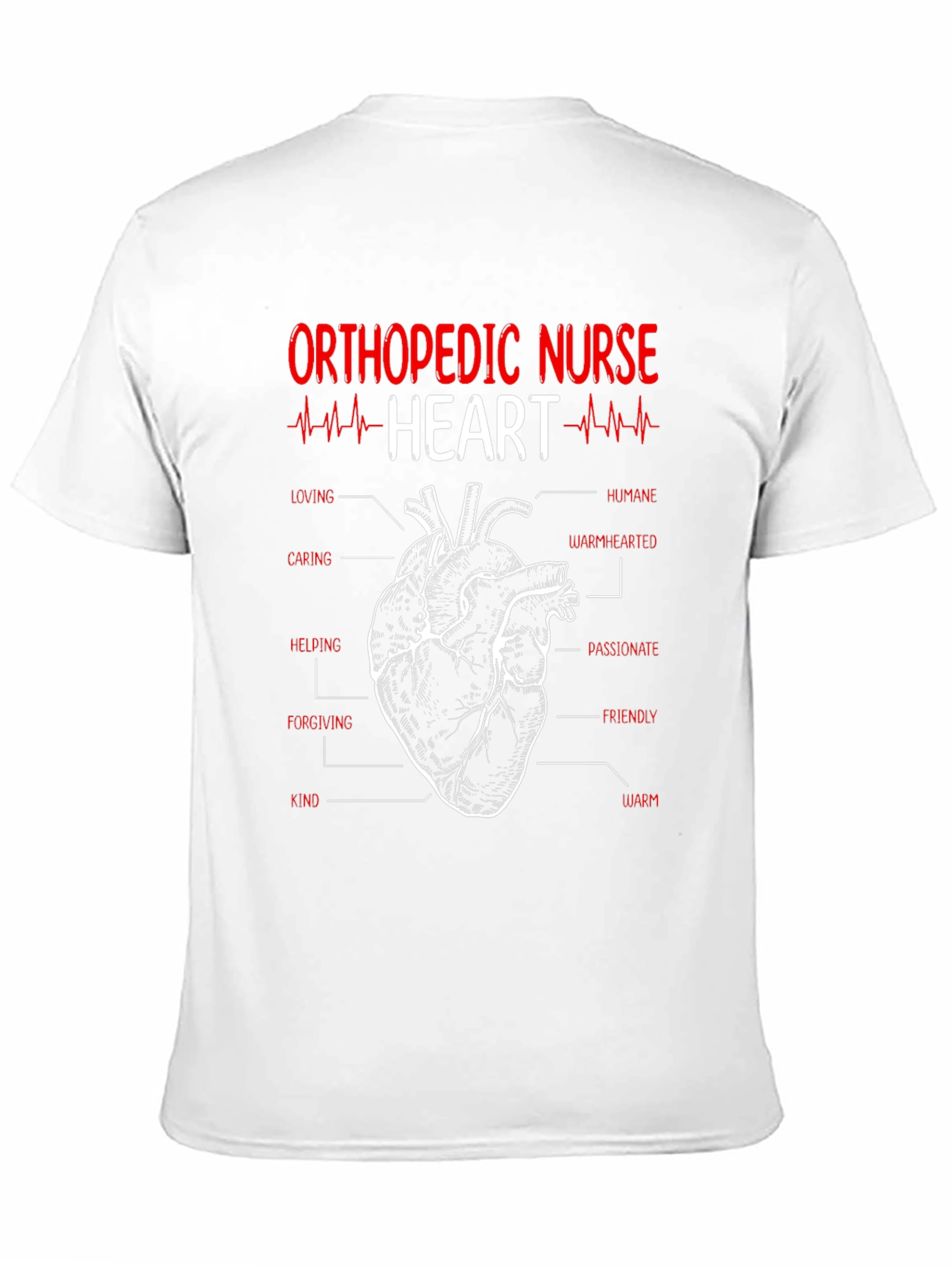 Orthopedic Nurse Heart T-Shirt