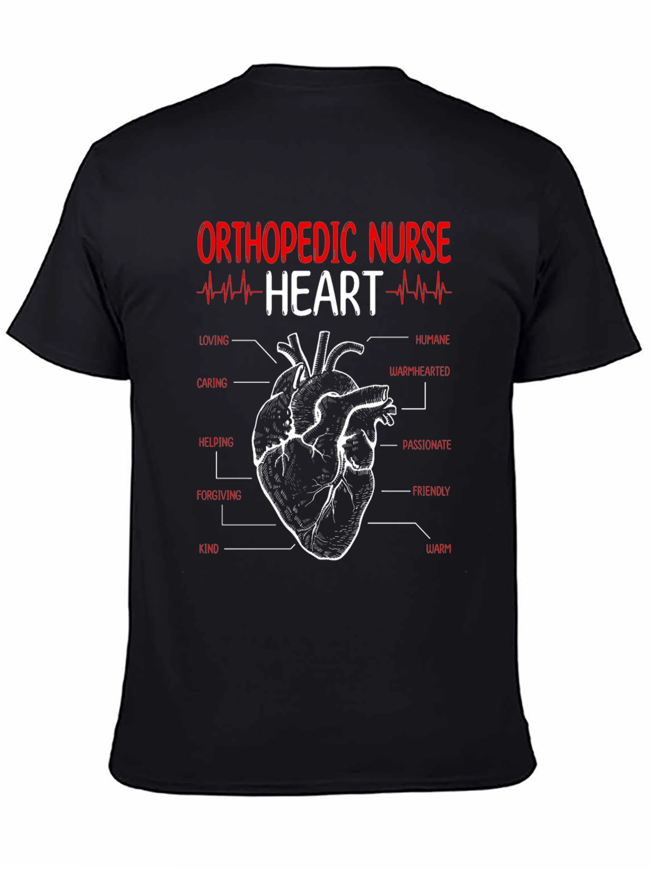 Orthopedic Nurse Heart T-Shirt