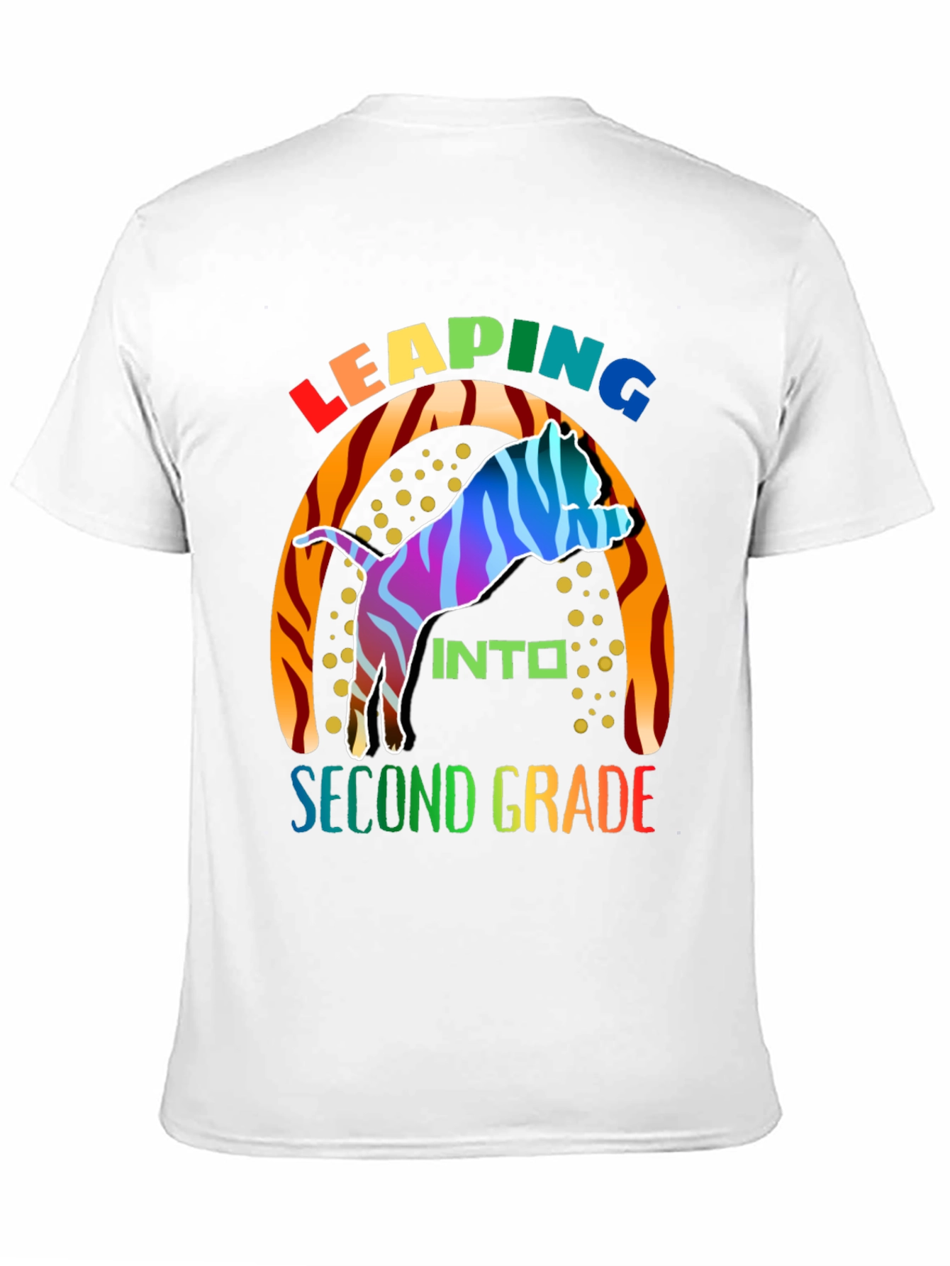 Leaping Into Second Grade Kids T-Shirt