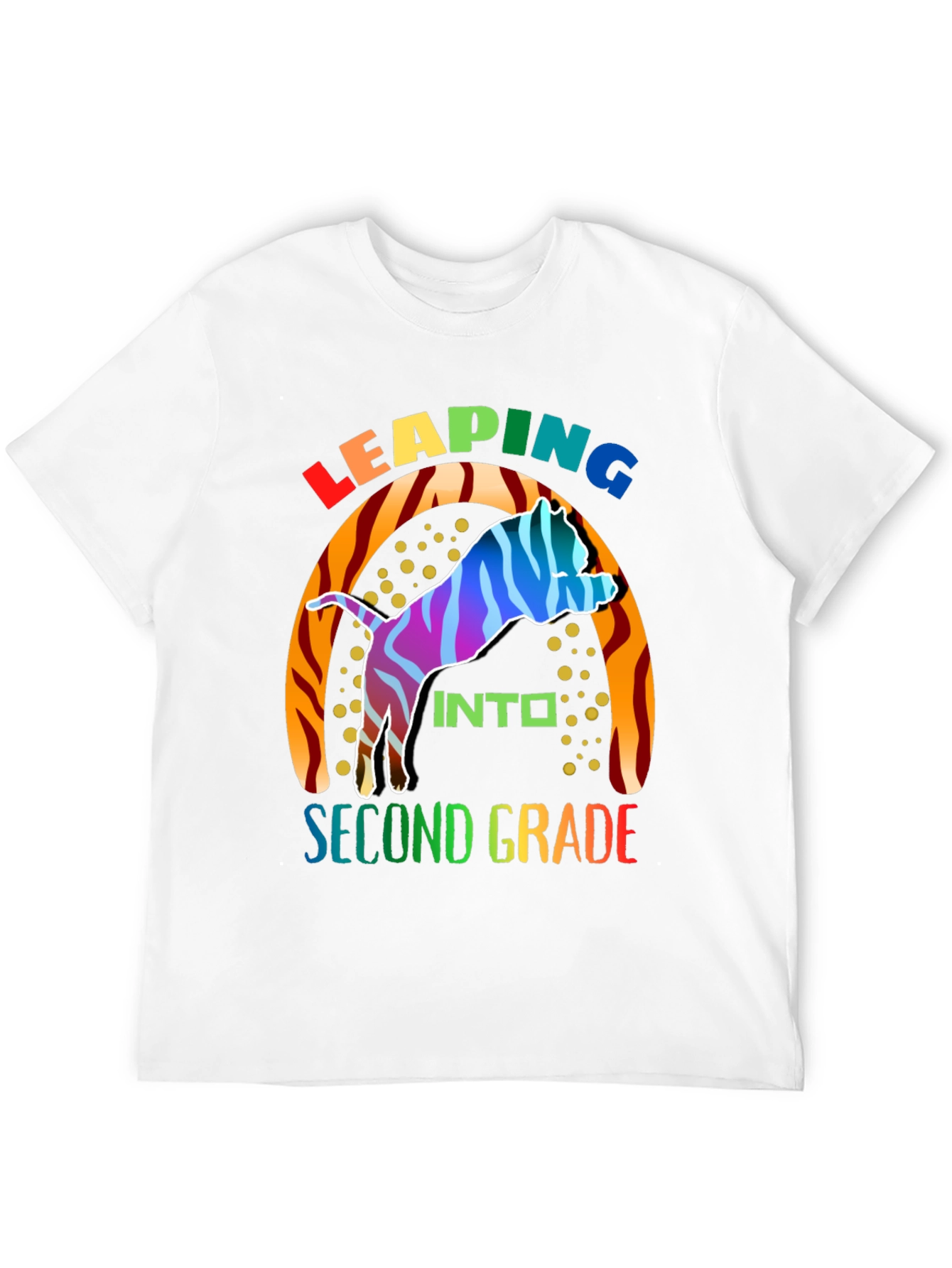 Leaping Into Second Grade Kids T-Shirt