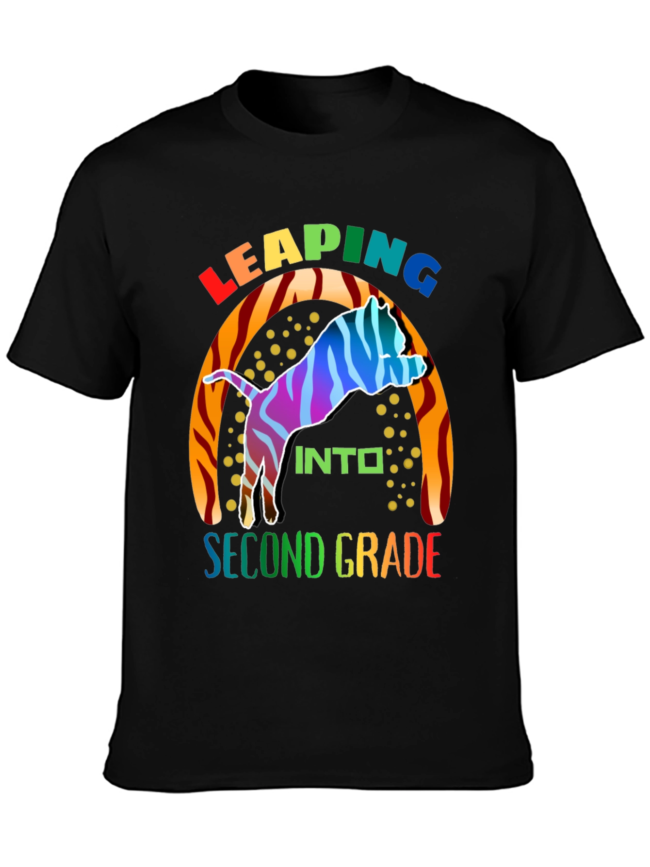 Leaping Into Second Grade Kids T-Shirt