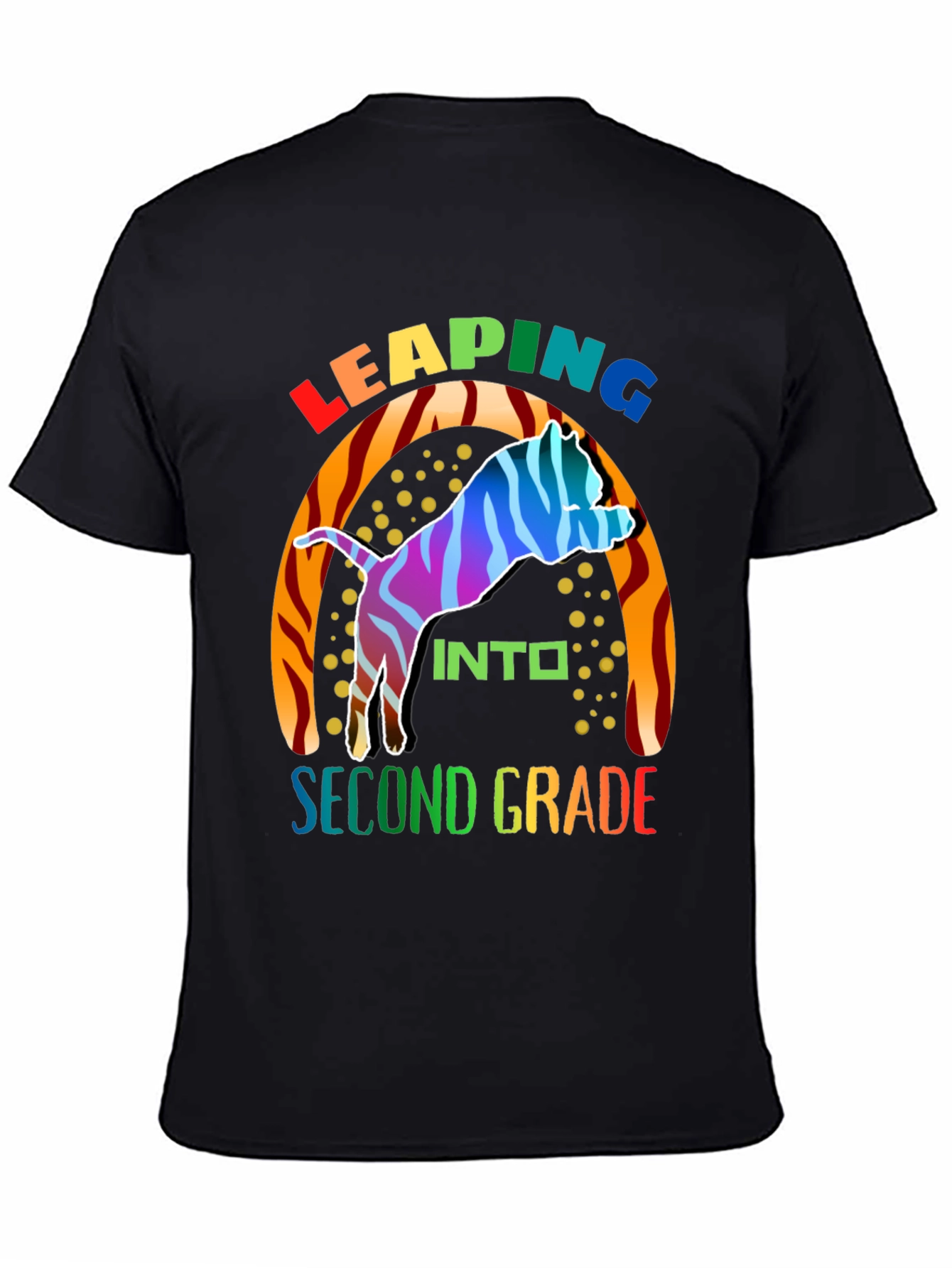 Leaping Into Second Grade Kids T-Shirt
