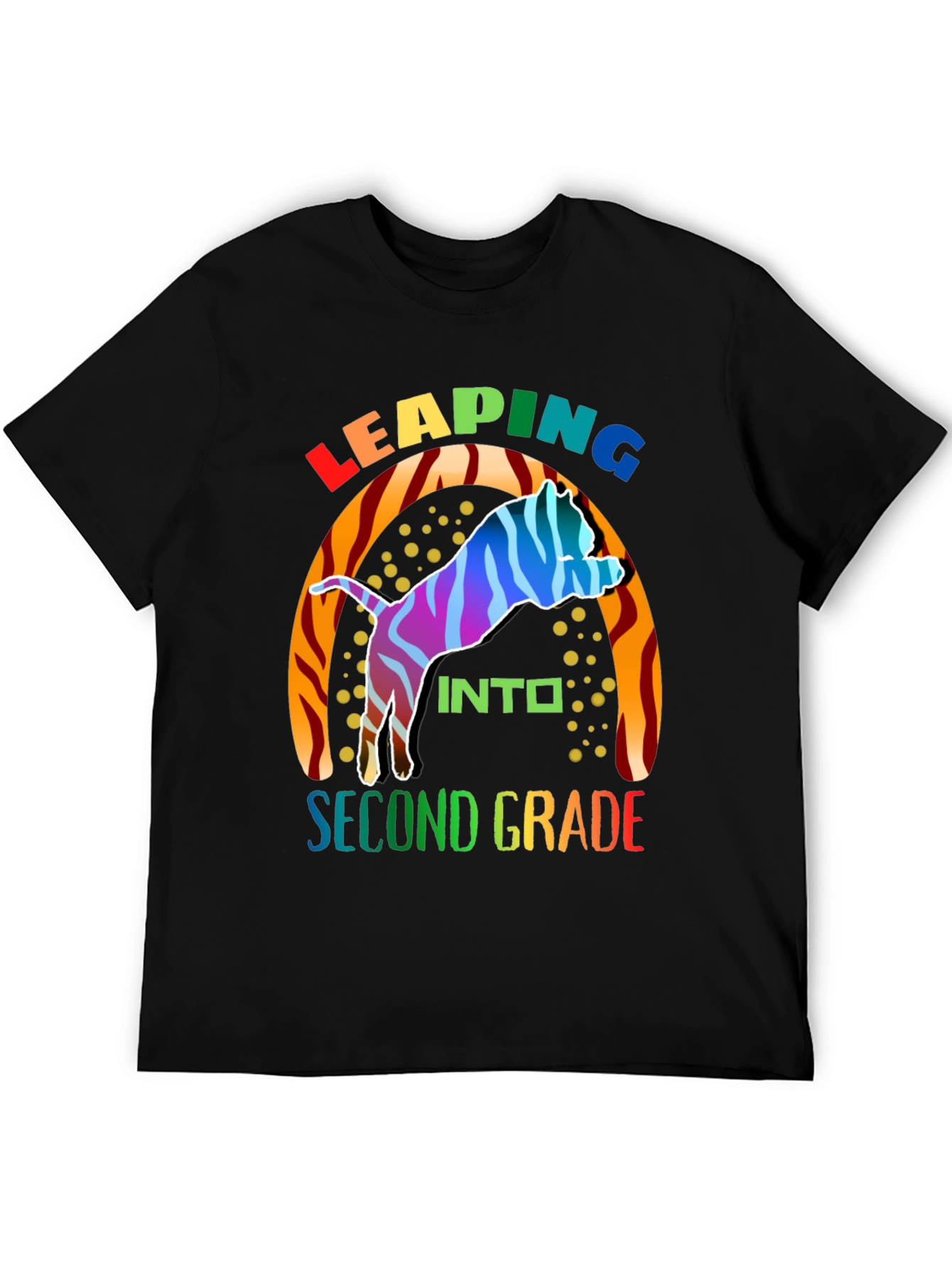 Leaping Into Second Grade Kids T-Shirt