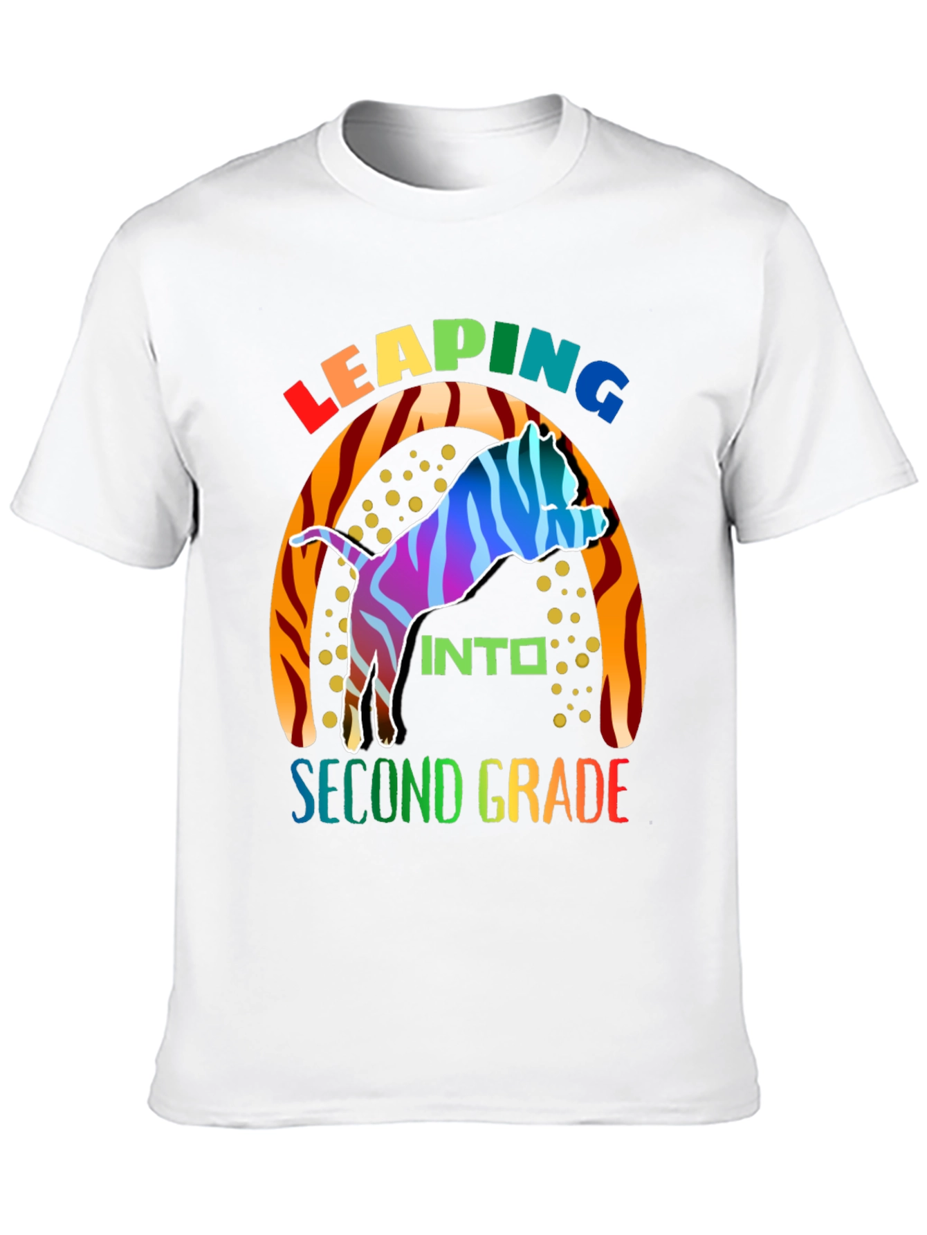 Leaping Into Second Grade Kids T-Shirt