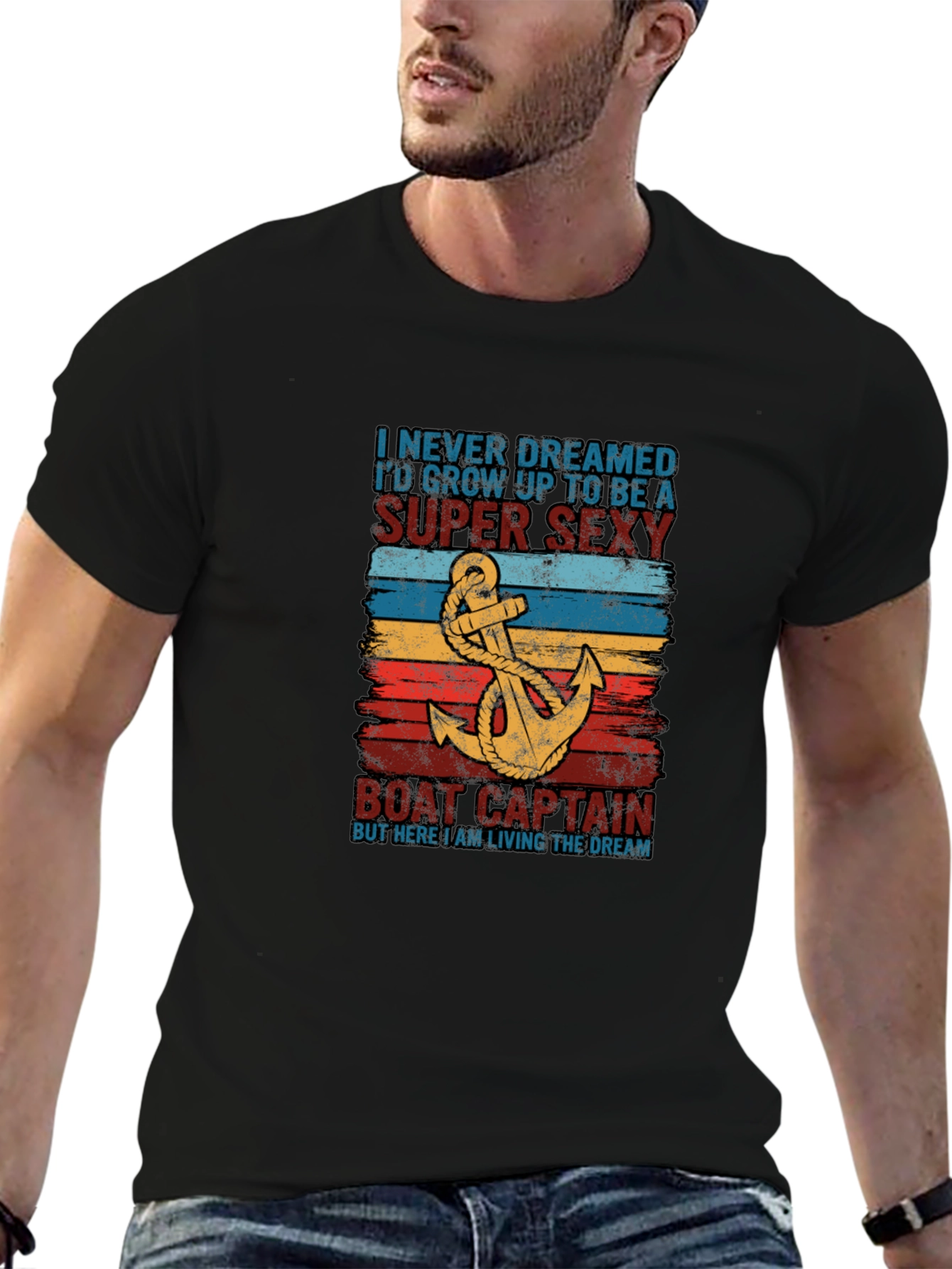 Super Sexy Boat Captain Graphic Tee