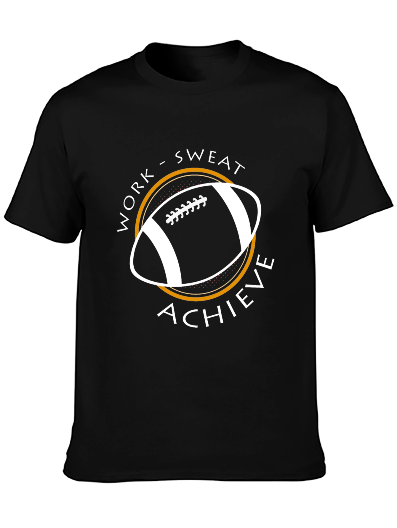 Work Sweat Achieve Football Graphic Tee