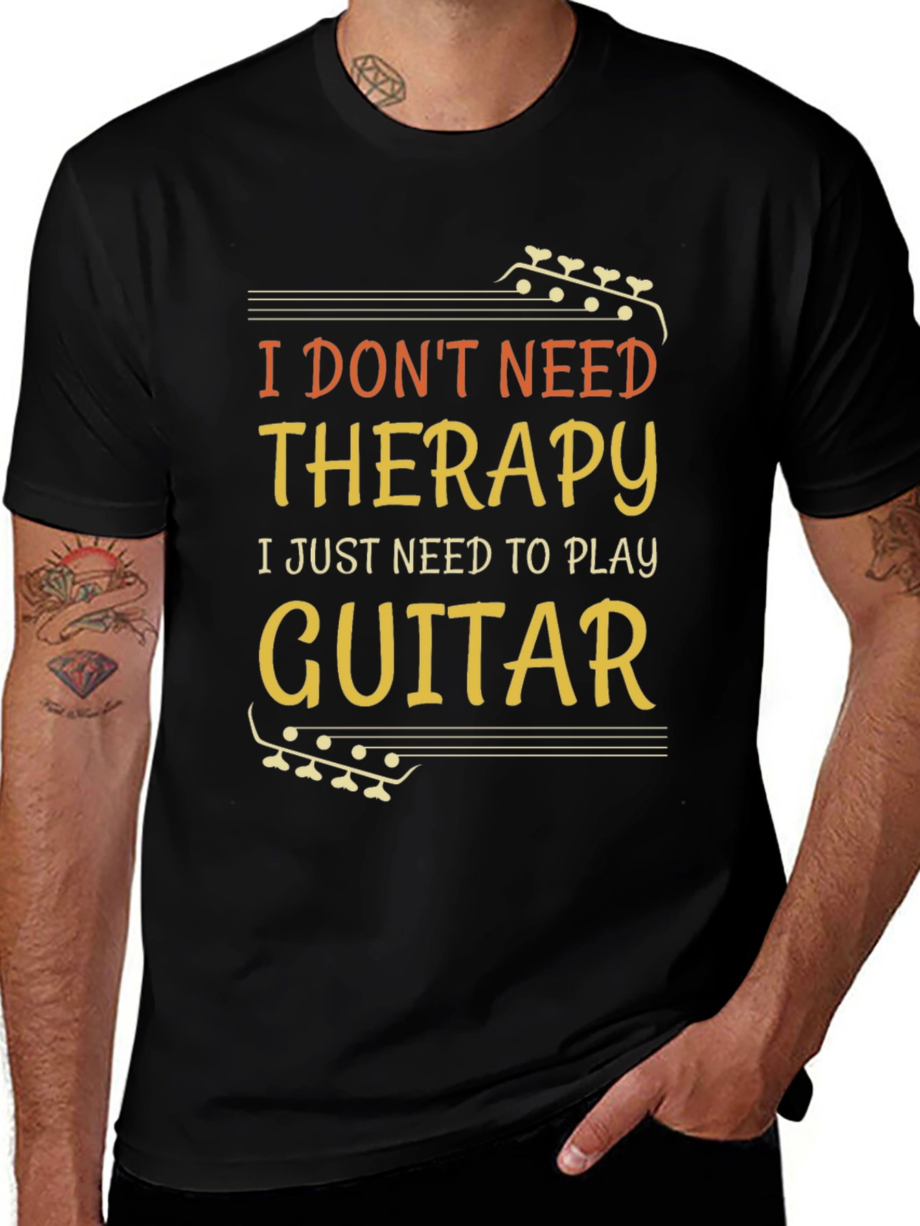 I Dont Need Therapy Guitar T-Shirt