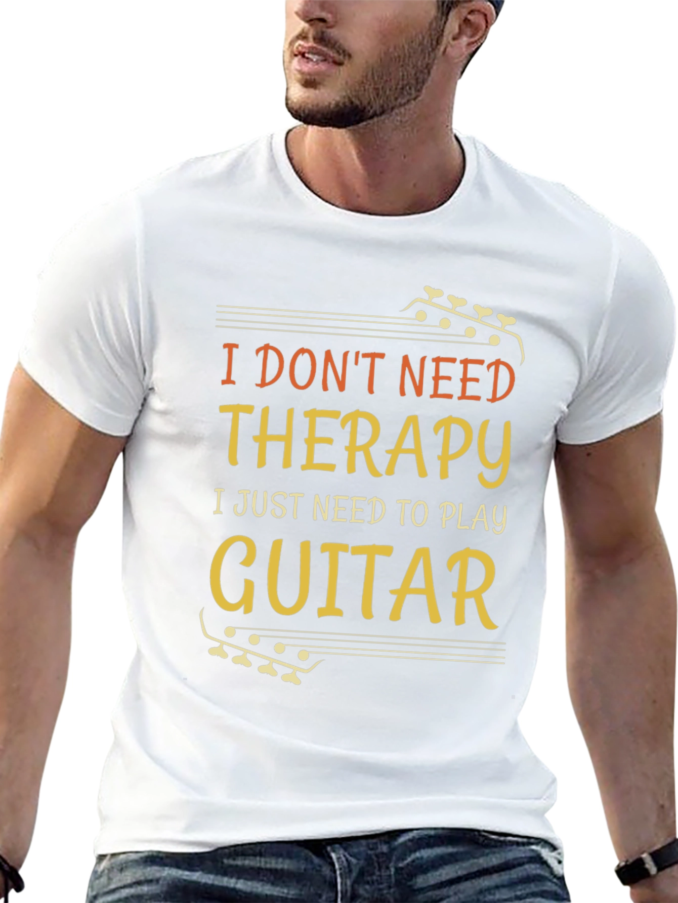 I Dont Need Therapy Guitar T-Shirt