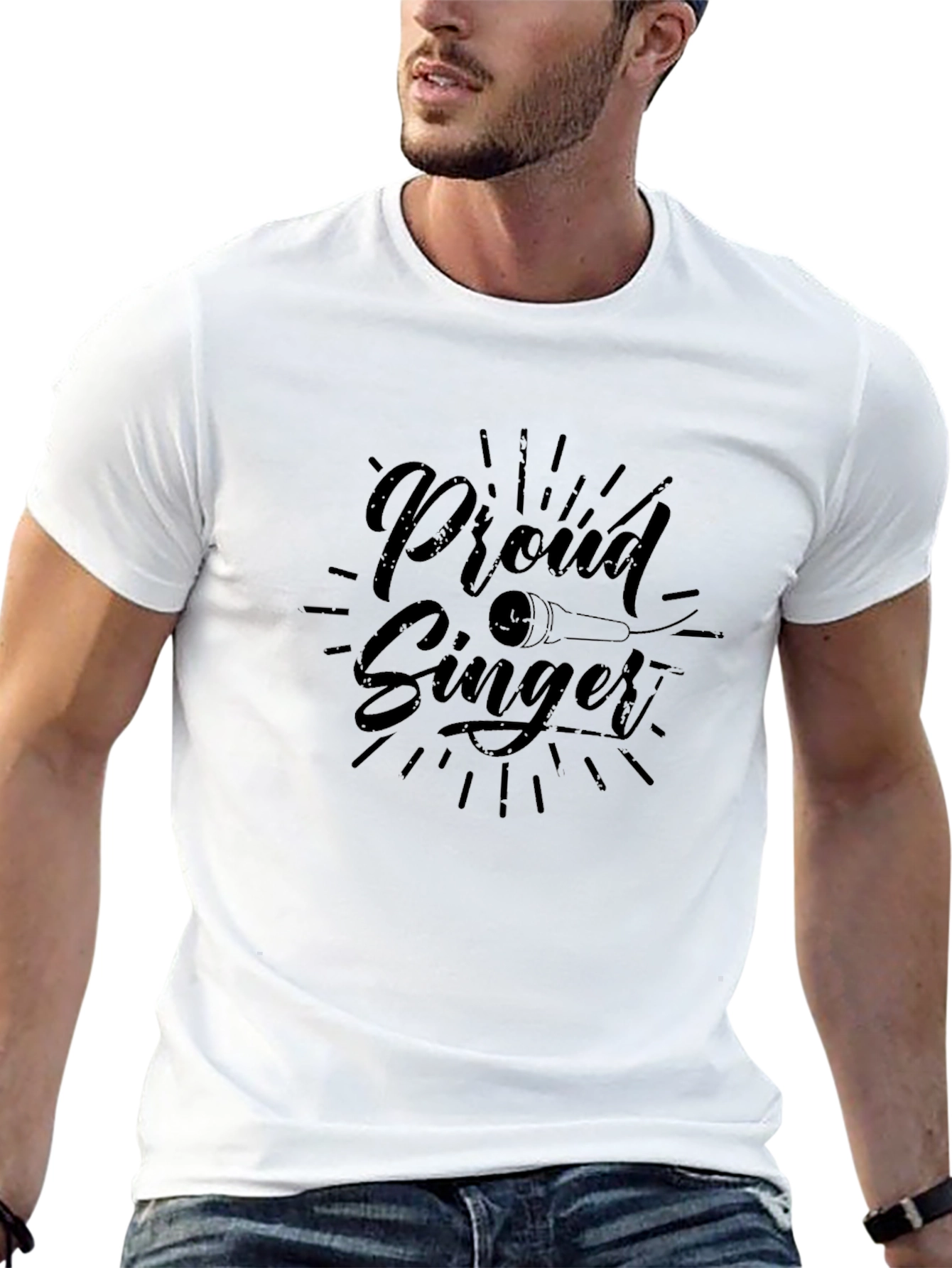 Proud Singer Black T-Shirt - Music Lover Tee
