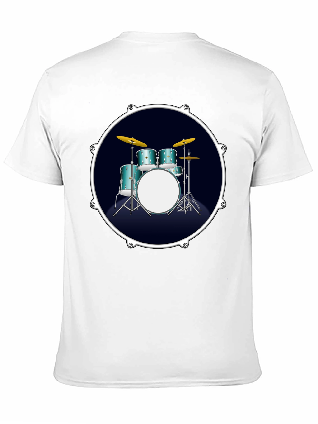 Drum Set Graphic Tee - Rock Music T-Shirt