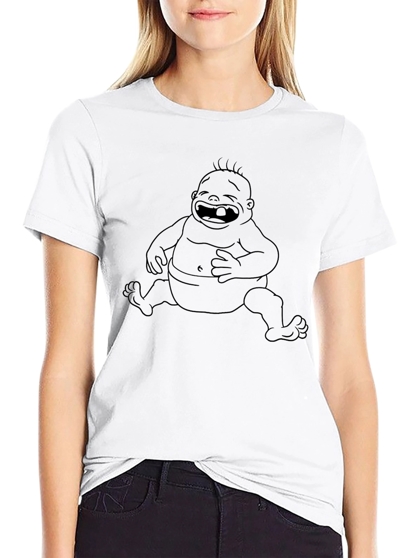 Laughing Baby Graphic Tee - Soft Cotton Comfort