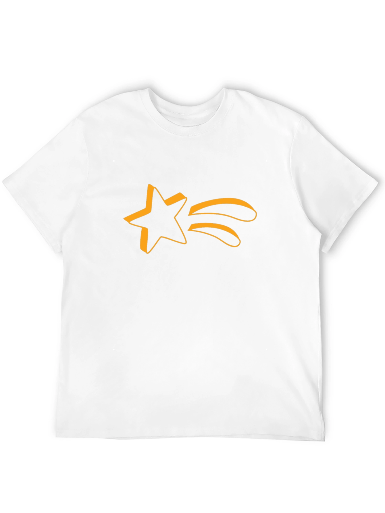 Stylish Black T-Shirt with Comet Star Graphic