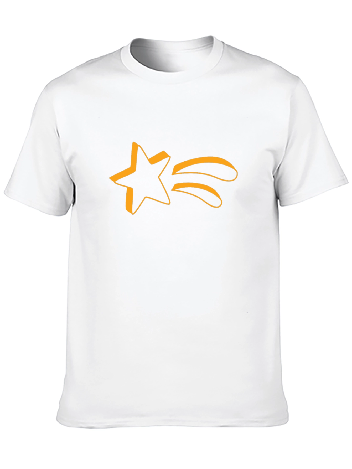Stylish Black T-Shirt with Comet Star Graphic