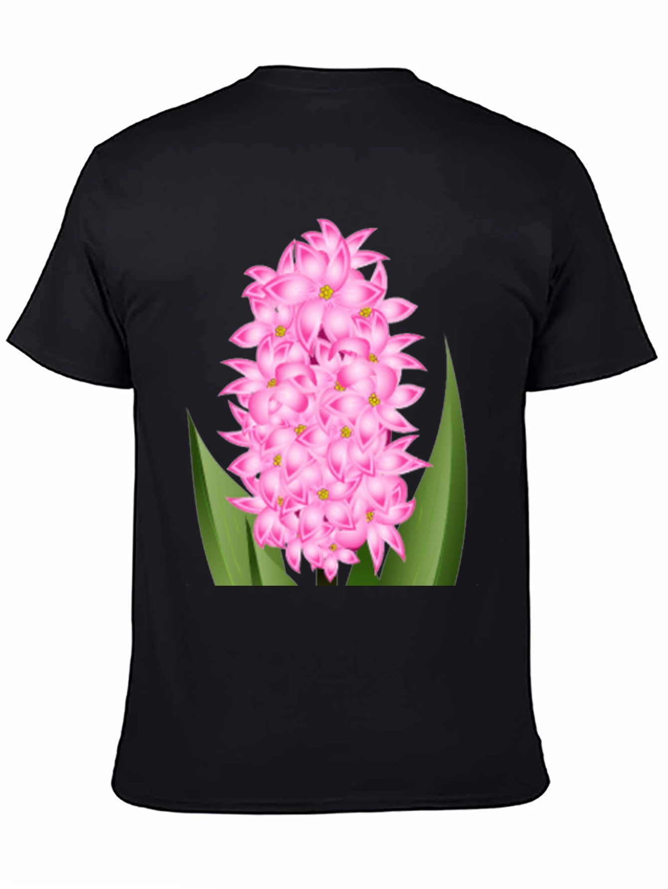 Pink Hyacinth Flower Graphic T-Shirt