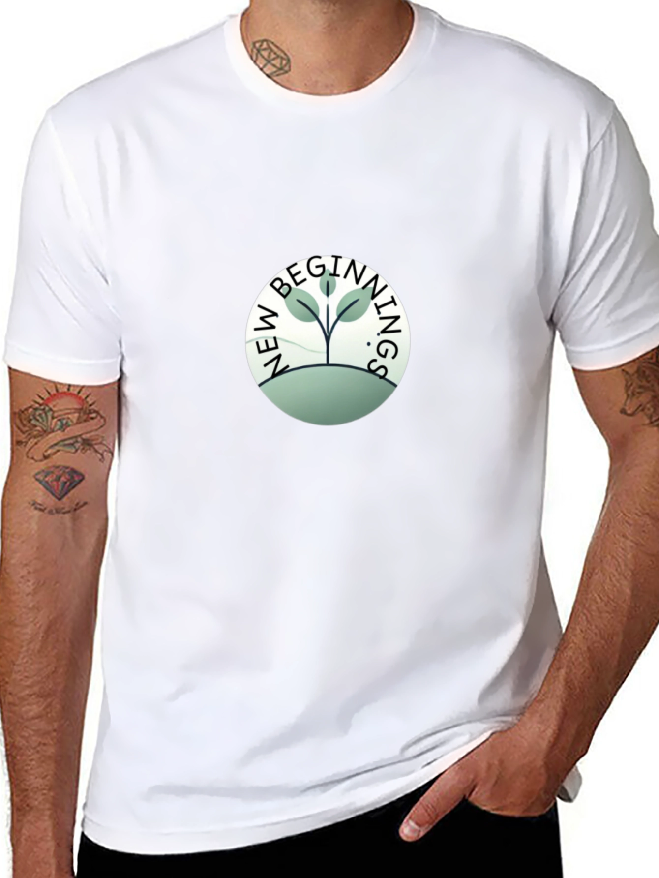 New Beginnings Graphic Tee - Black