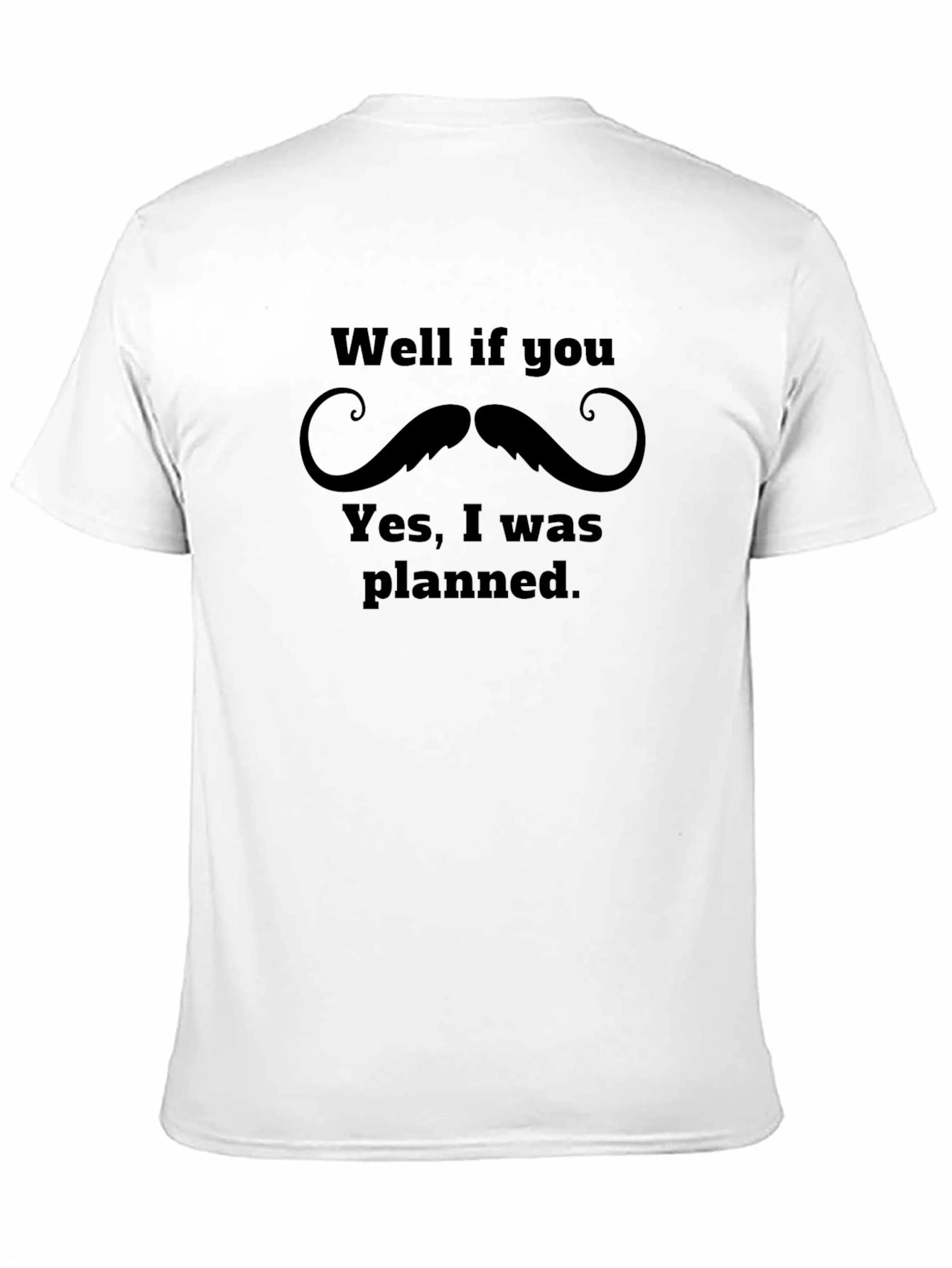 Funny Mustache Graphic Novelty T-Shirt