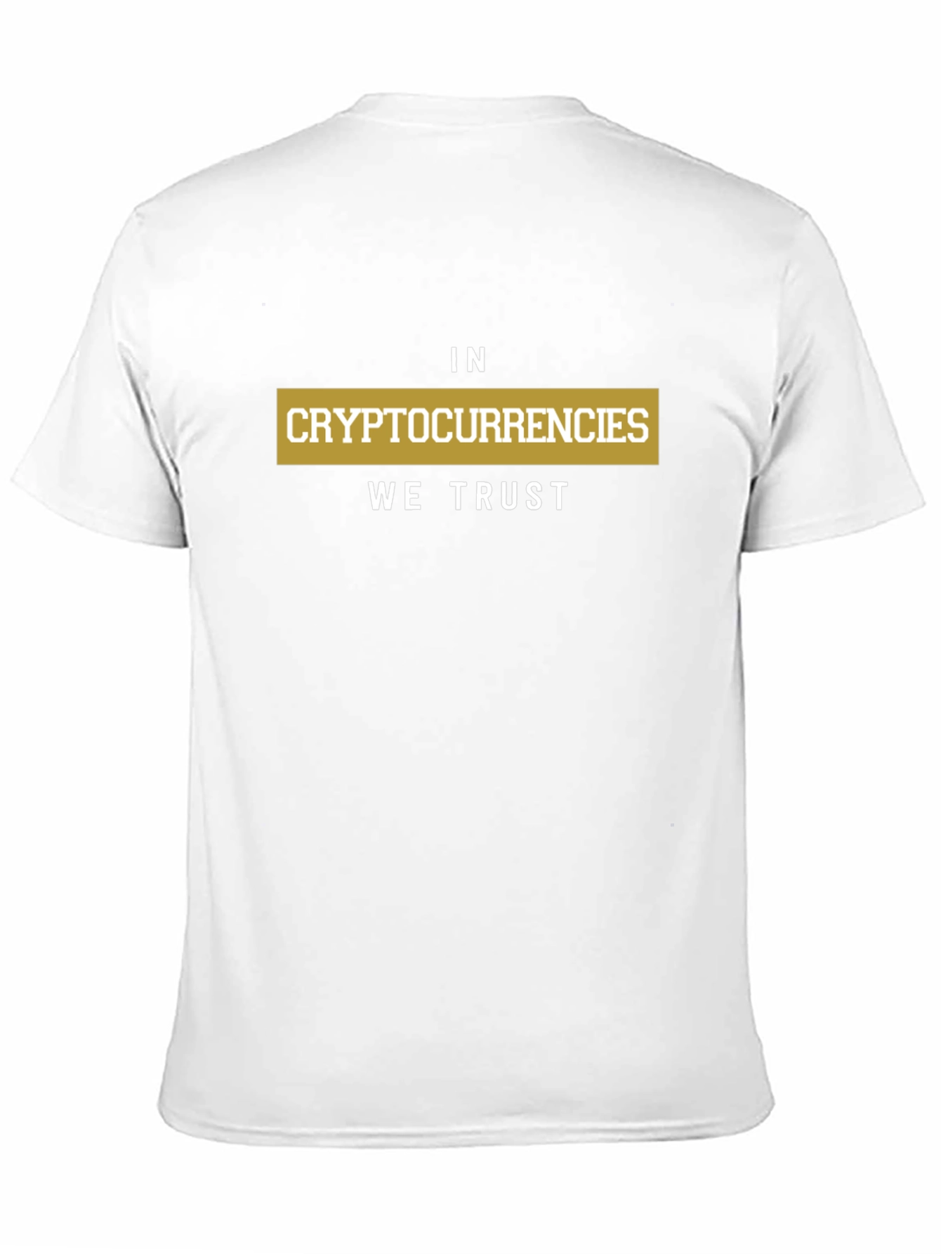 In Cryptocurrencies We Trust Black Graphic T-Shirt