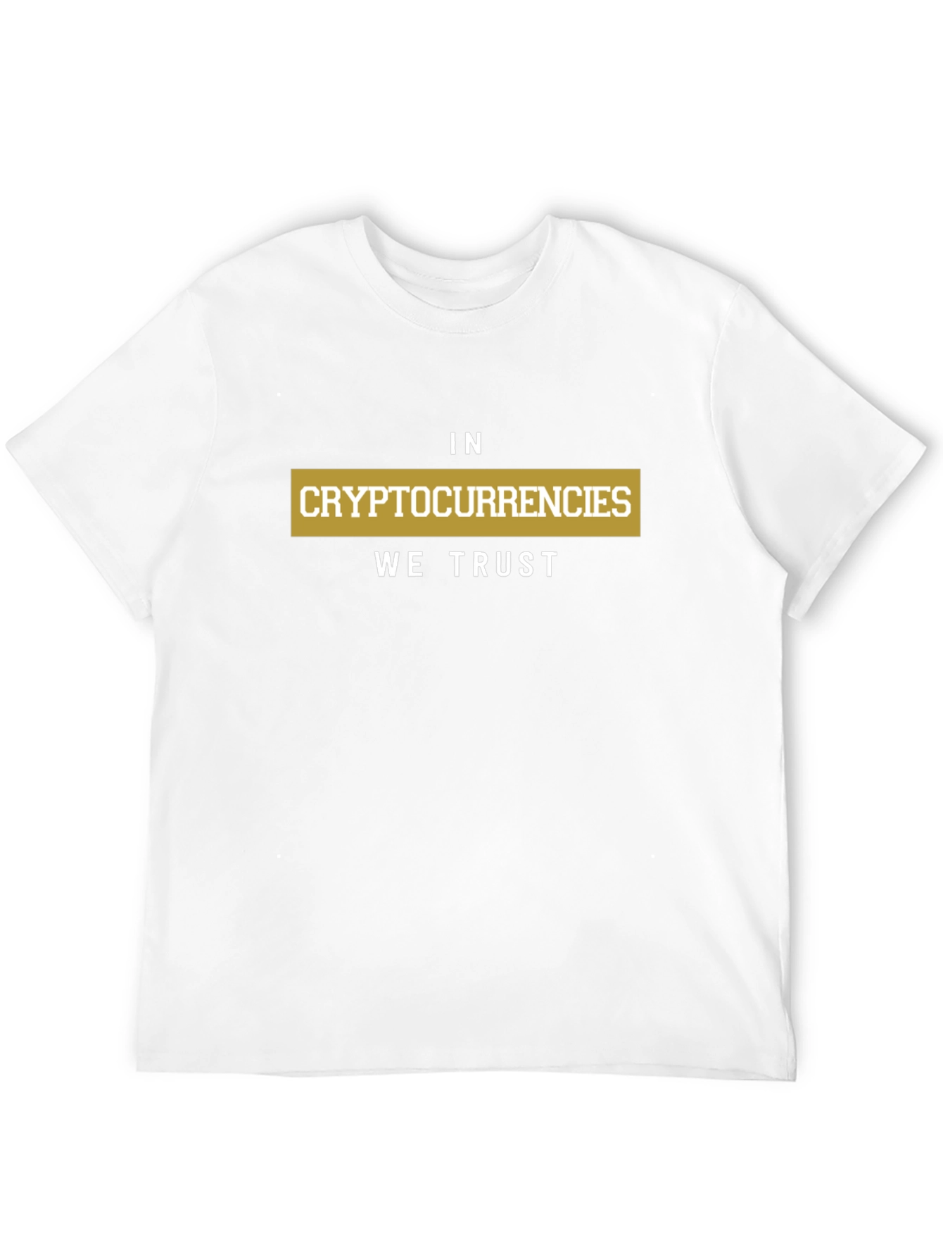 In Cryptocurrencies We Trust Black Graphic T-Shirt