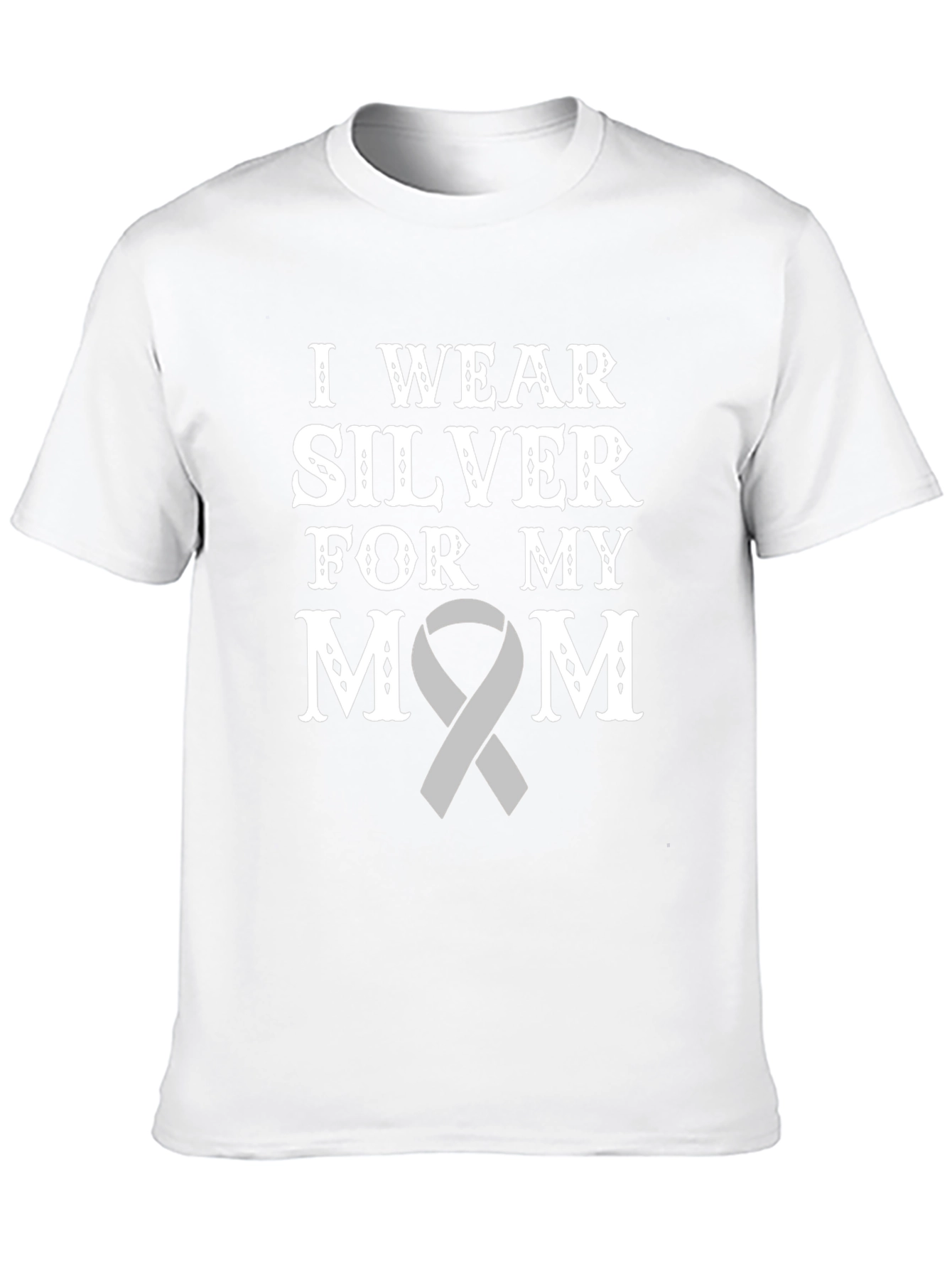 I Wear Silver For My Mom T-Shirt